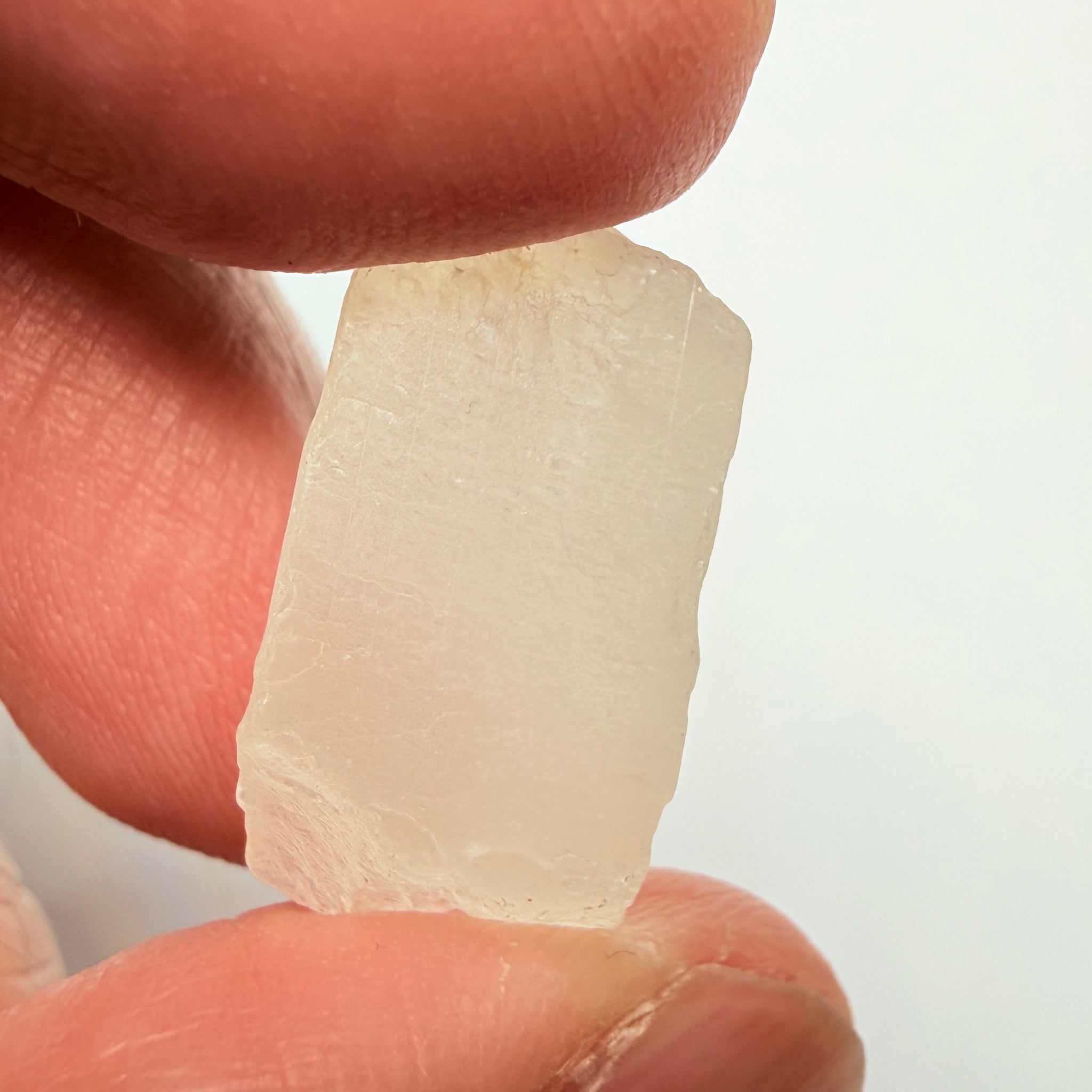 Blue Sheen Moonstone, 15.22ct, Tanzania, Untreated Unheated, mark the angle of the Sheen