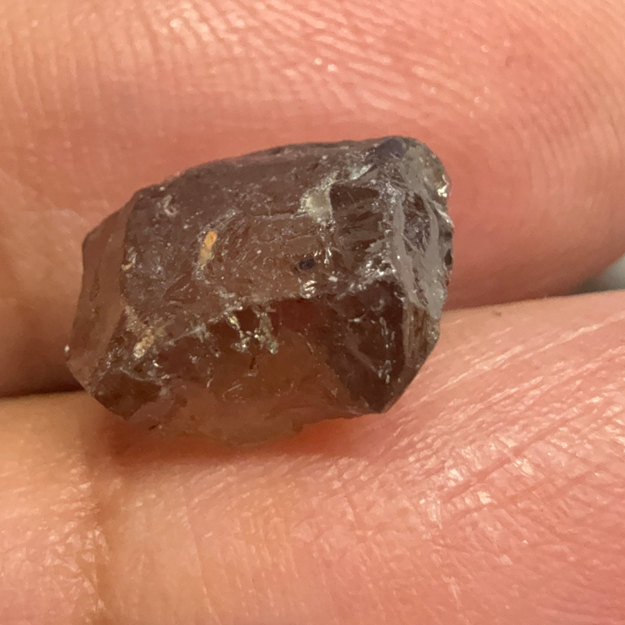 Colour Change Garnet, 6.75ct, Tanzania, Untreated Unheated, silky with slight inclusions on the outside, I have circled where the inclusions are, see other photos
