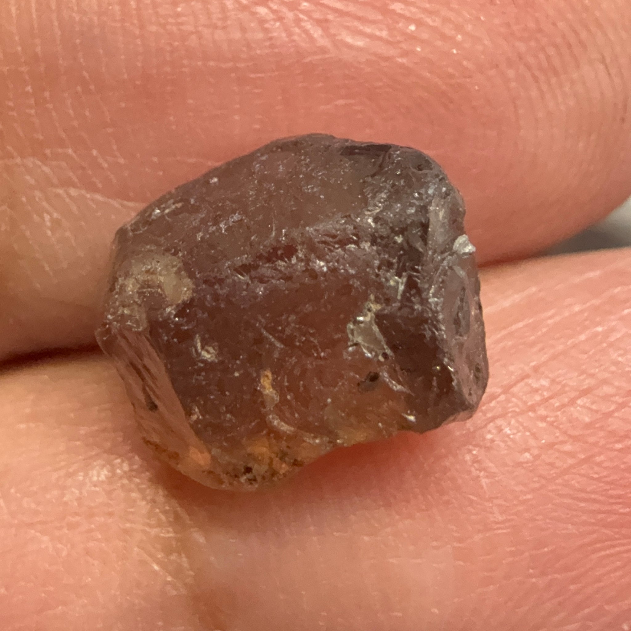 Colour Change Garnet, 6.75ct, Tanzania, Untreated Unheated, silky with slight inclusions on the outside, I have circled where the inclusions are, see other photos