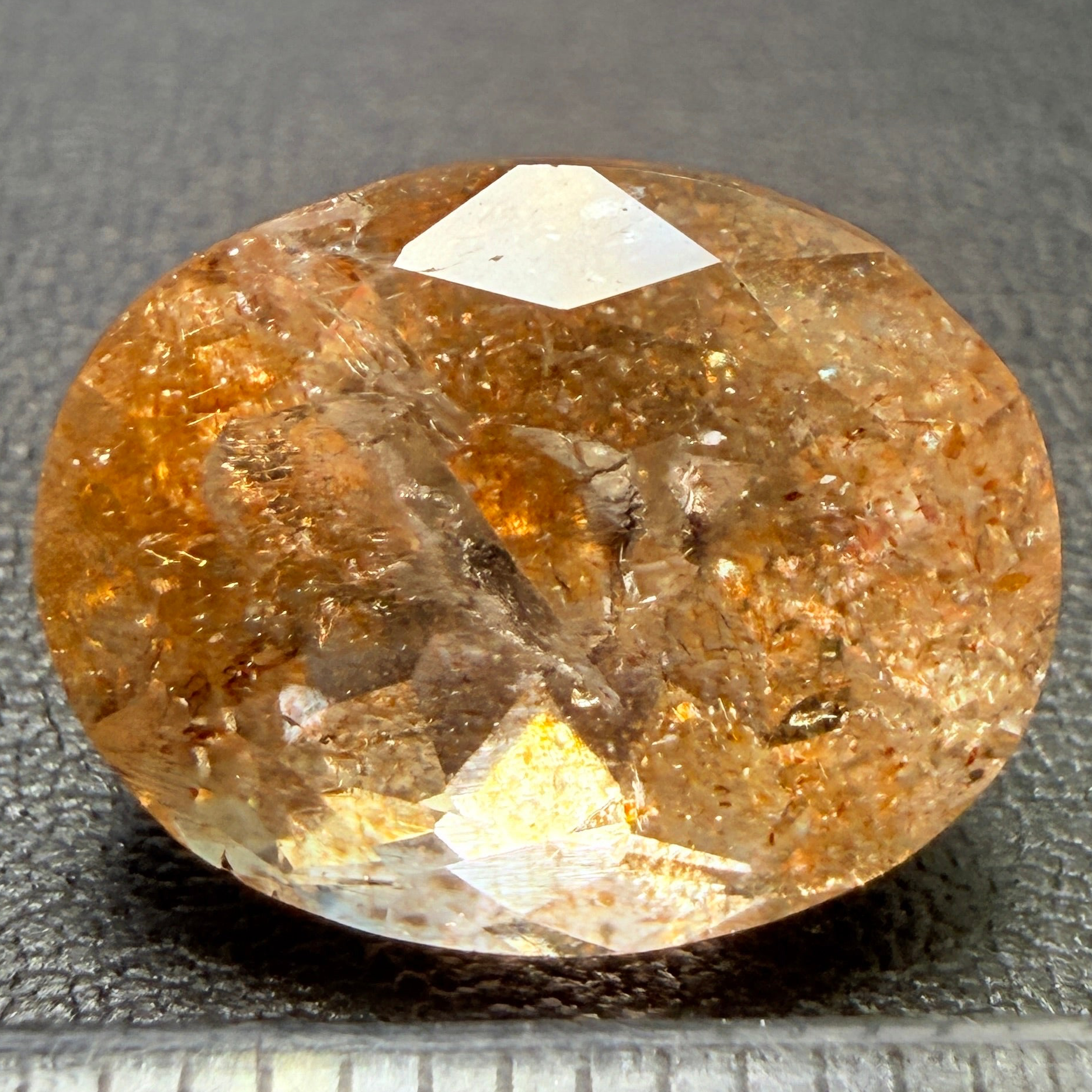 Confetti Sunstone, 7.40ct, Tanzania, Untreated Unheated