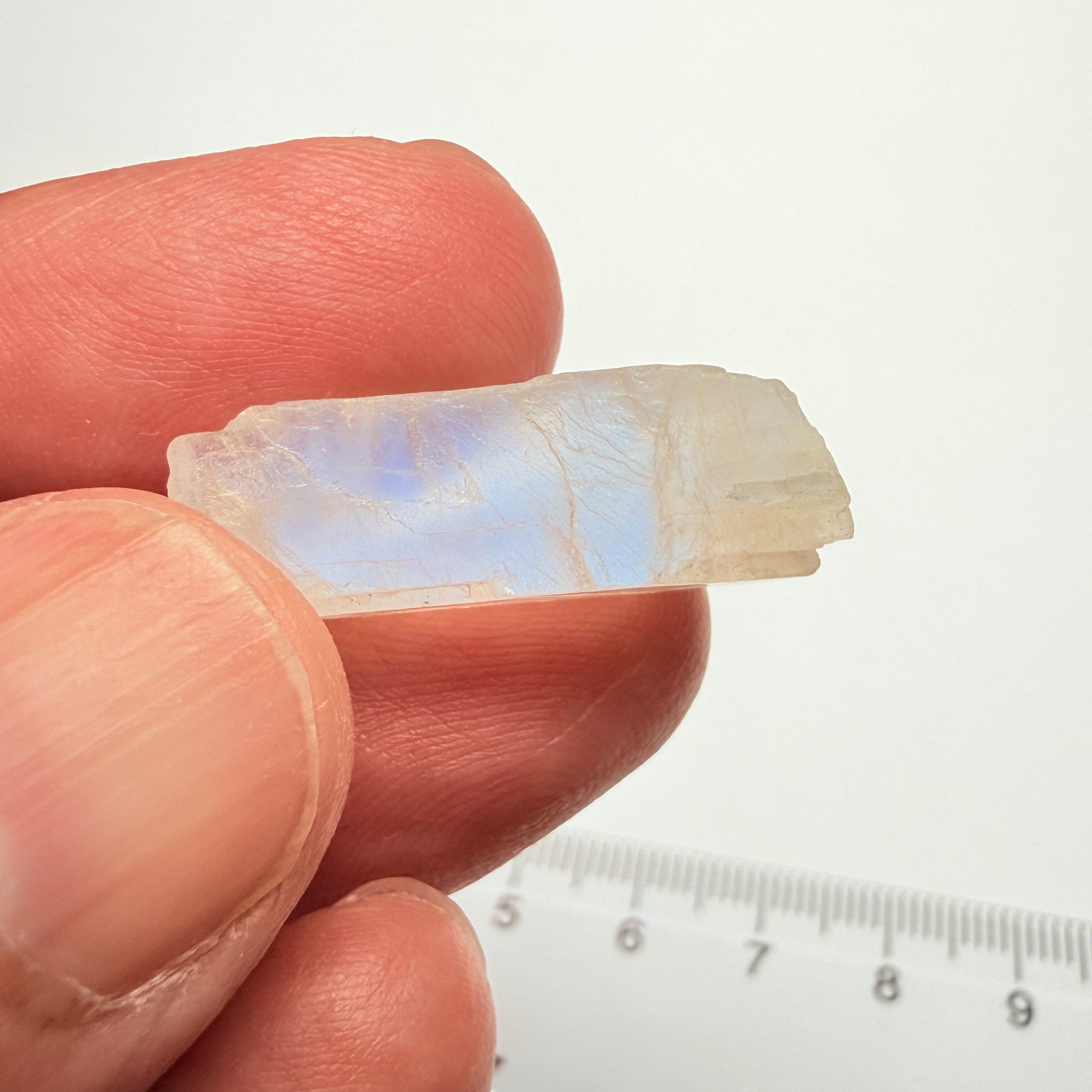 Blue Sheen Moonstone, 13.57ct, Tanzania, Untreated Unheated