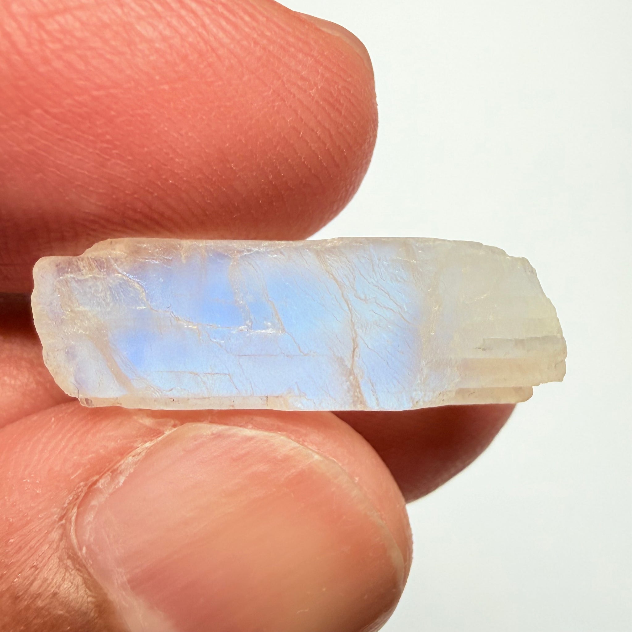 Blue Sheen Moonstone, 13.57ct, Tanzania, Untreated Unheated