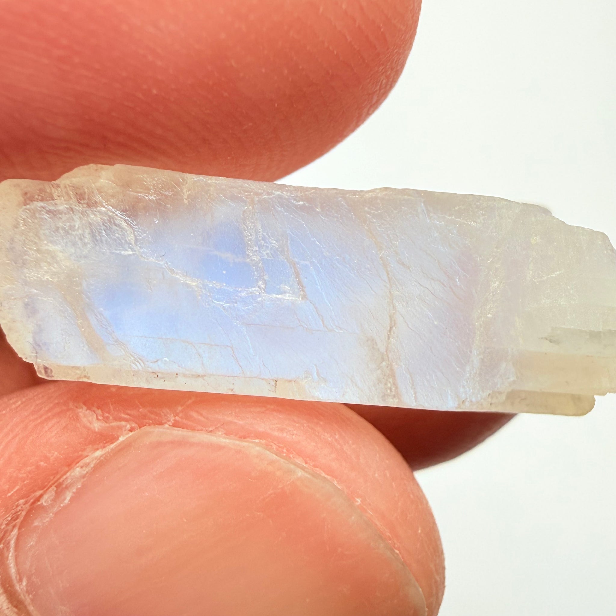 Blue Sheen Moonstone, 13.57ct, Tanzania, Untreated Unheated