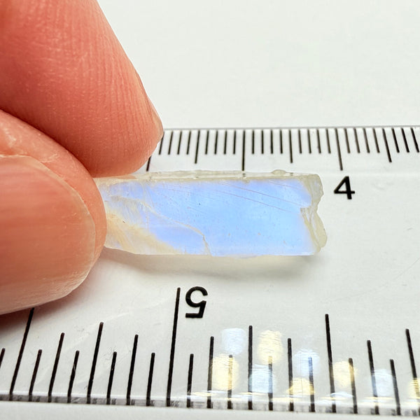 Blue Sheen Moonstone, 8.28ct, Tanzania, Untreated Unheated, mark angle of sheen
