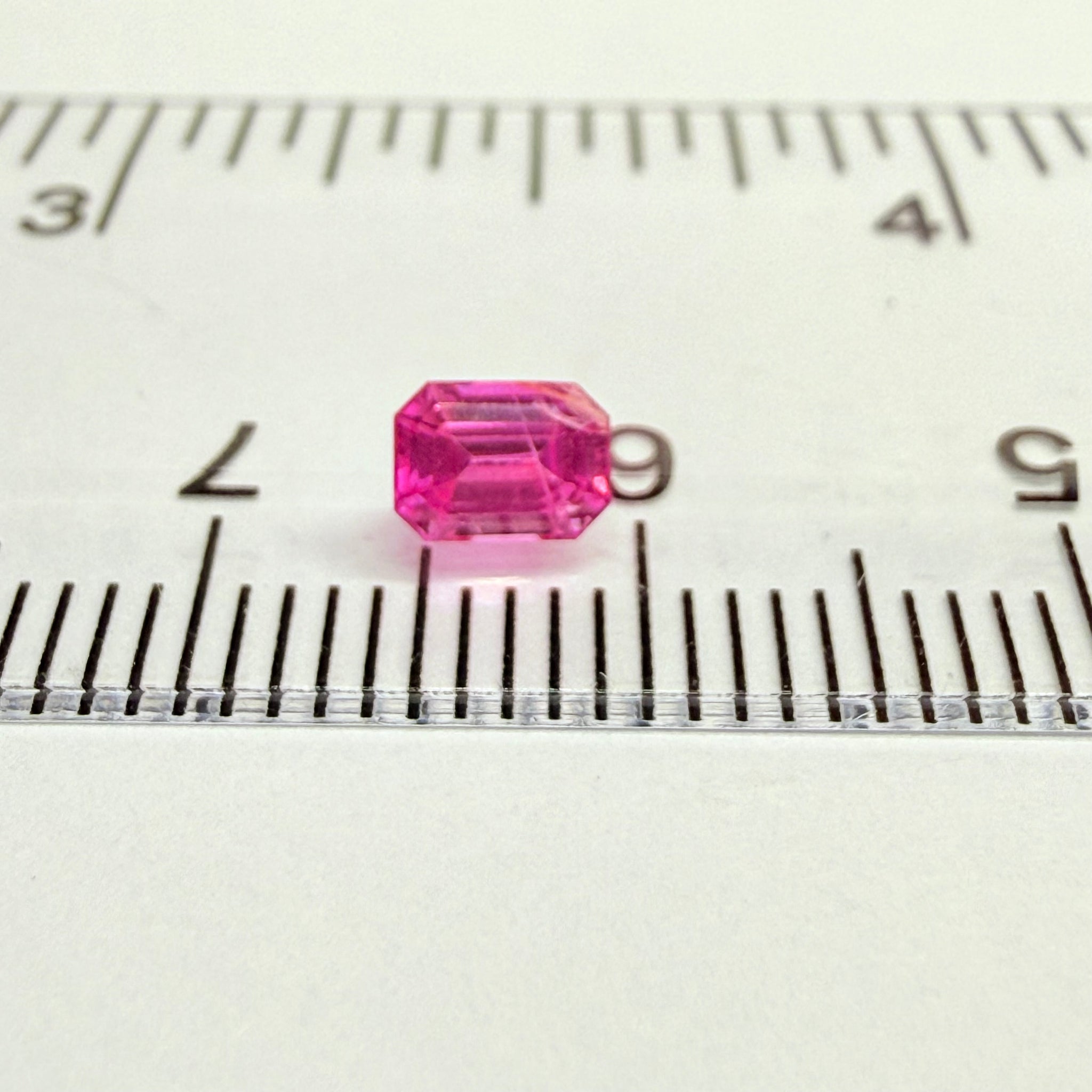 Sapphire, 0.49ct, Tanzania, Untreated Unheated, colour seems to be both reddish and pinkish at the same time