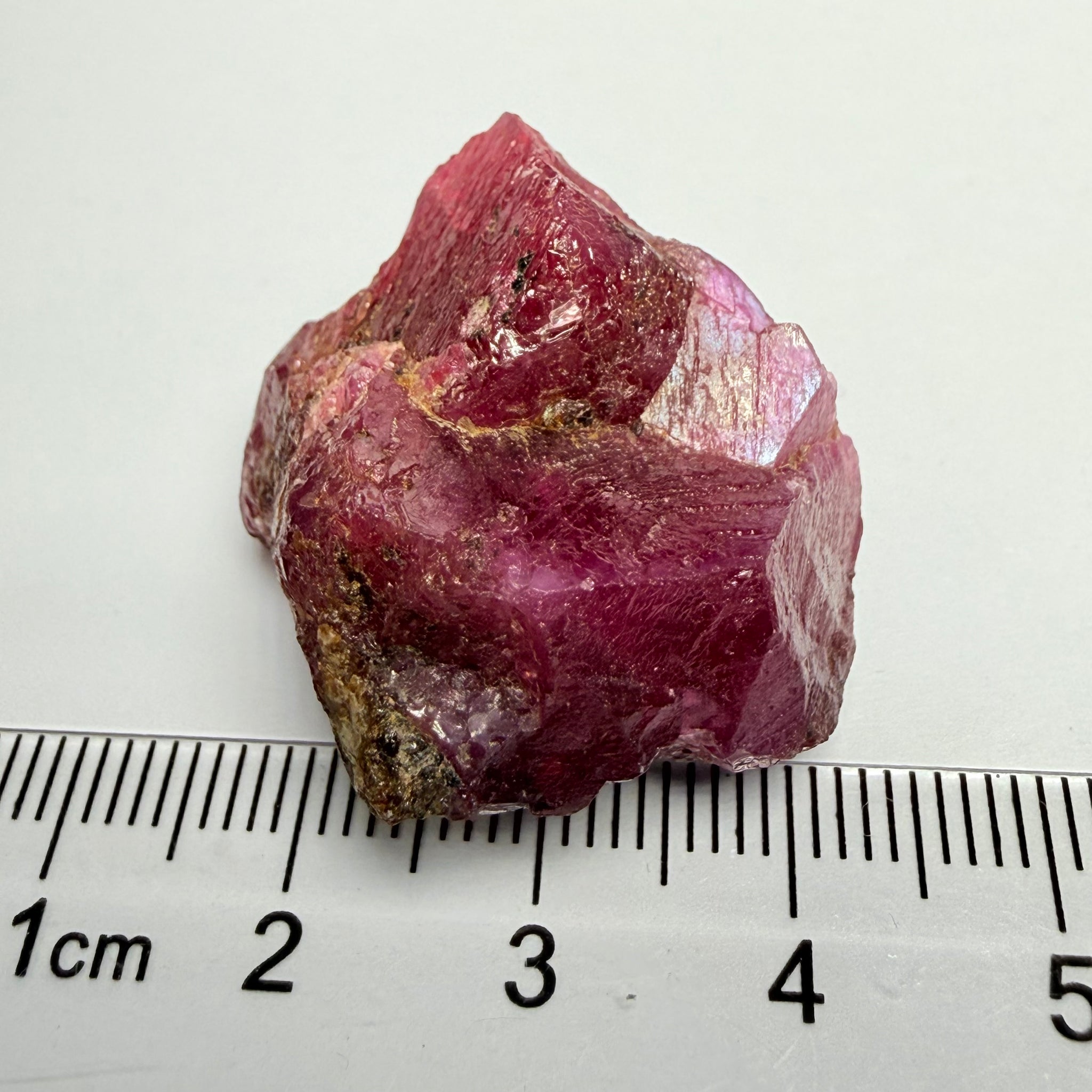 Winza Ruby Crystal, still has part of its matrix on it, 108.62ct, Winza, Tanzania, Untreated Unheated