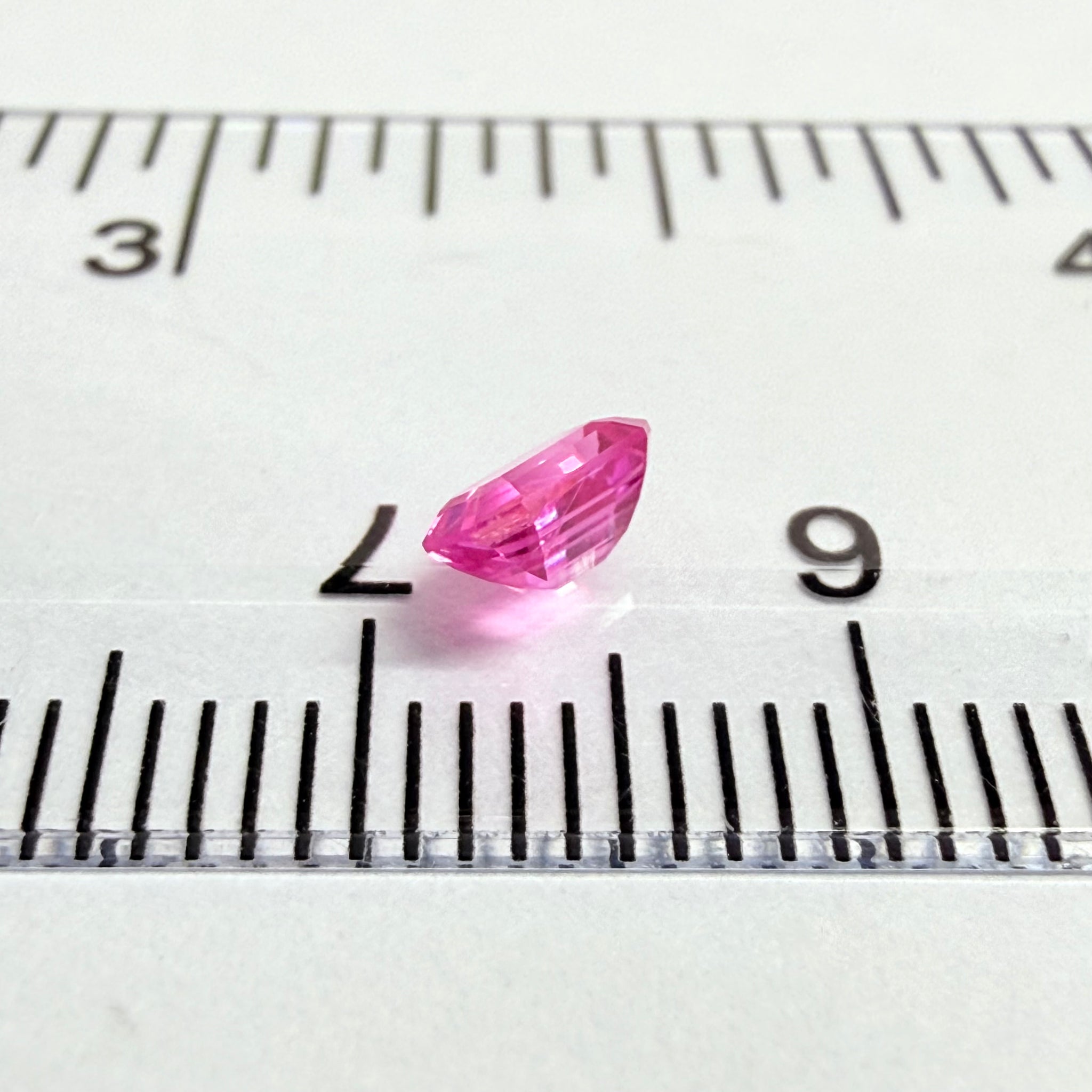 Sapphire, 0.49ct, Tanzania, Untreated Unheated, colour seems to be both reddish and pinkish at the same time