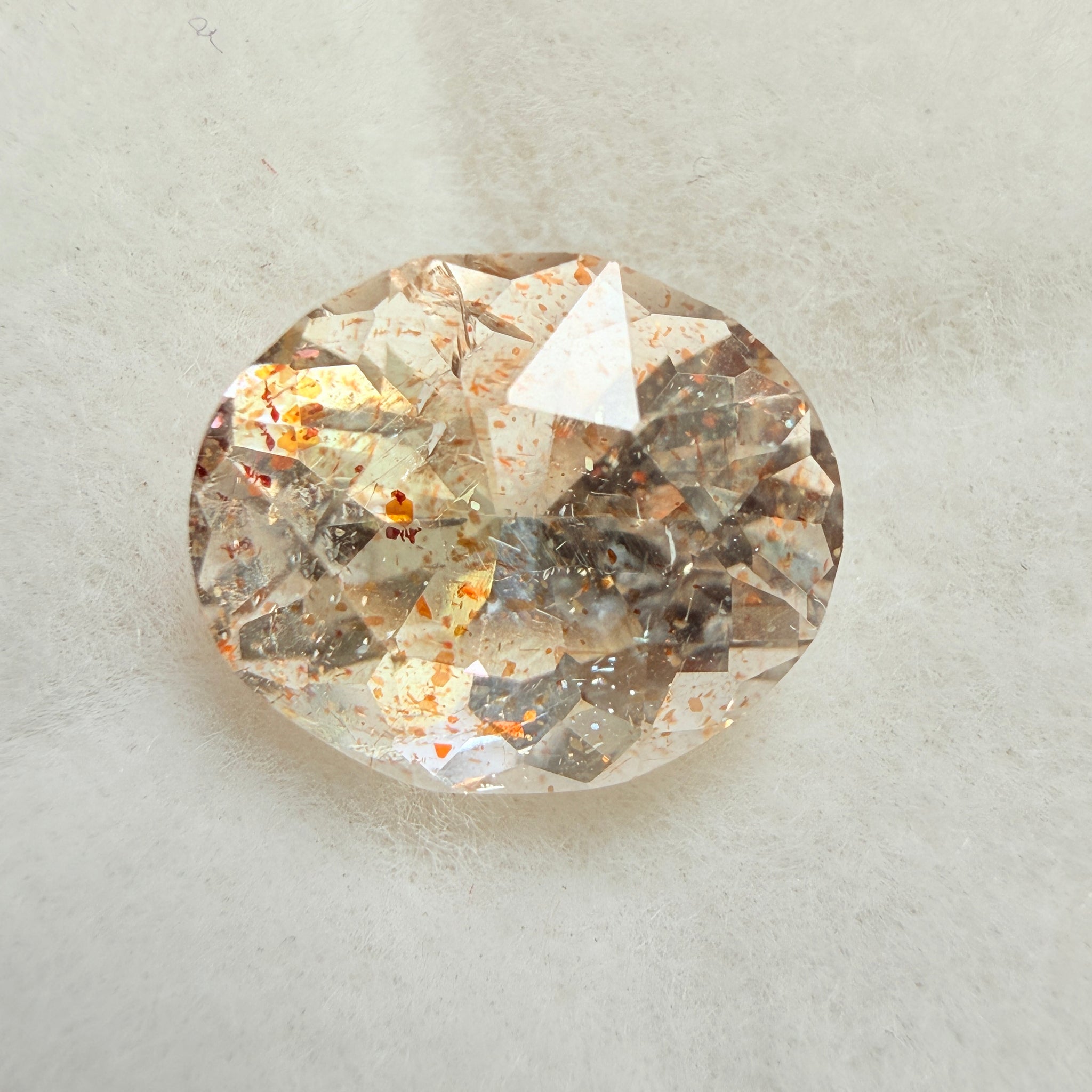 Confetti Sunstone, 2.60ct, Tanzania, Untreated Unheated