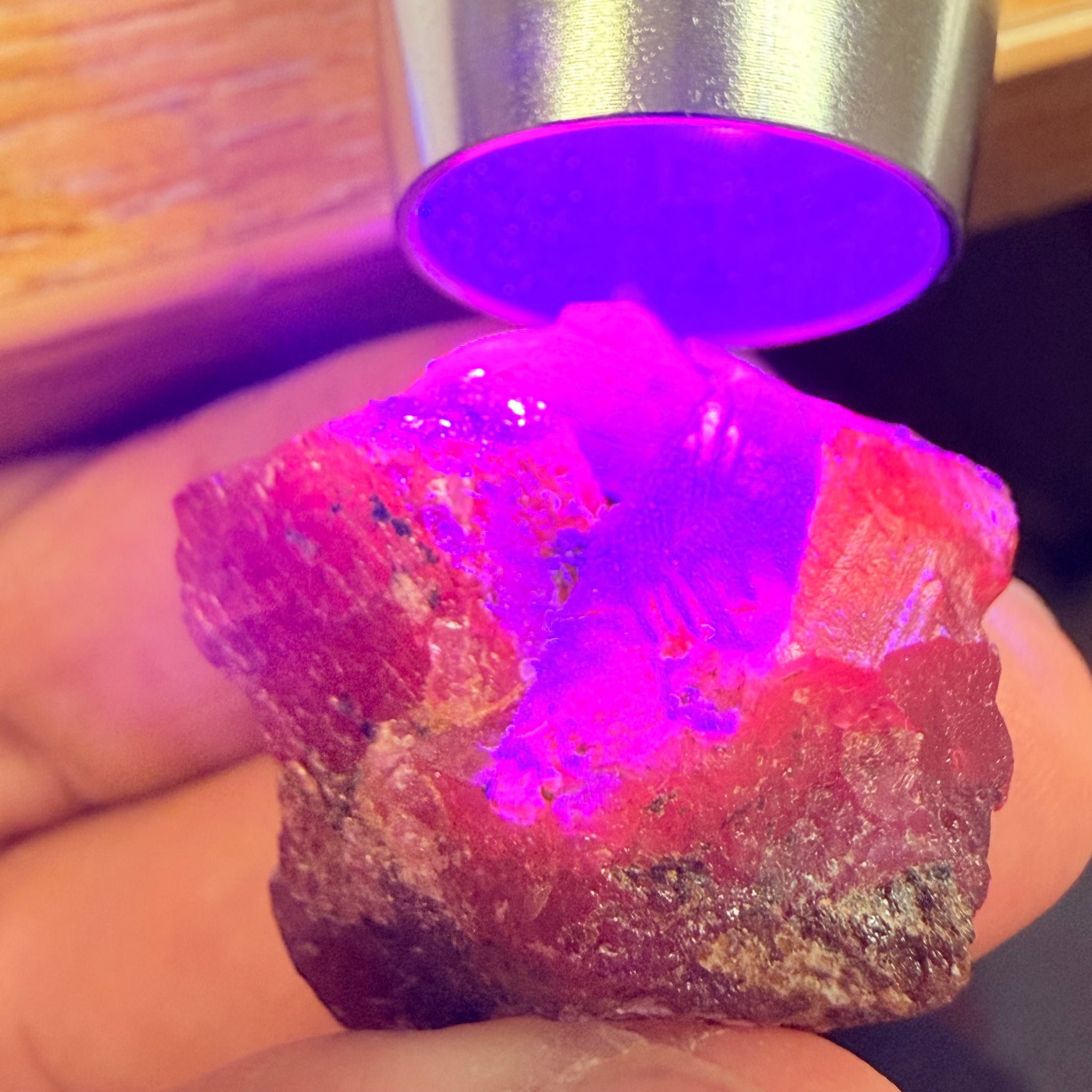 Winza Ruby Crystal, still has part of its matrix on it, 108.62ct, Winza, Tanzania, Untreated Unheated