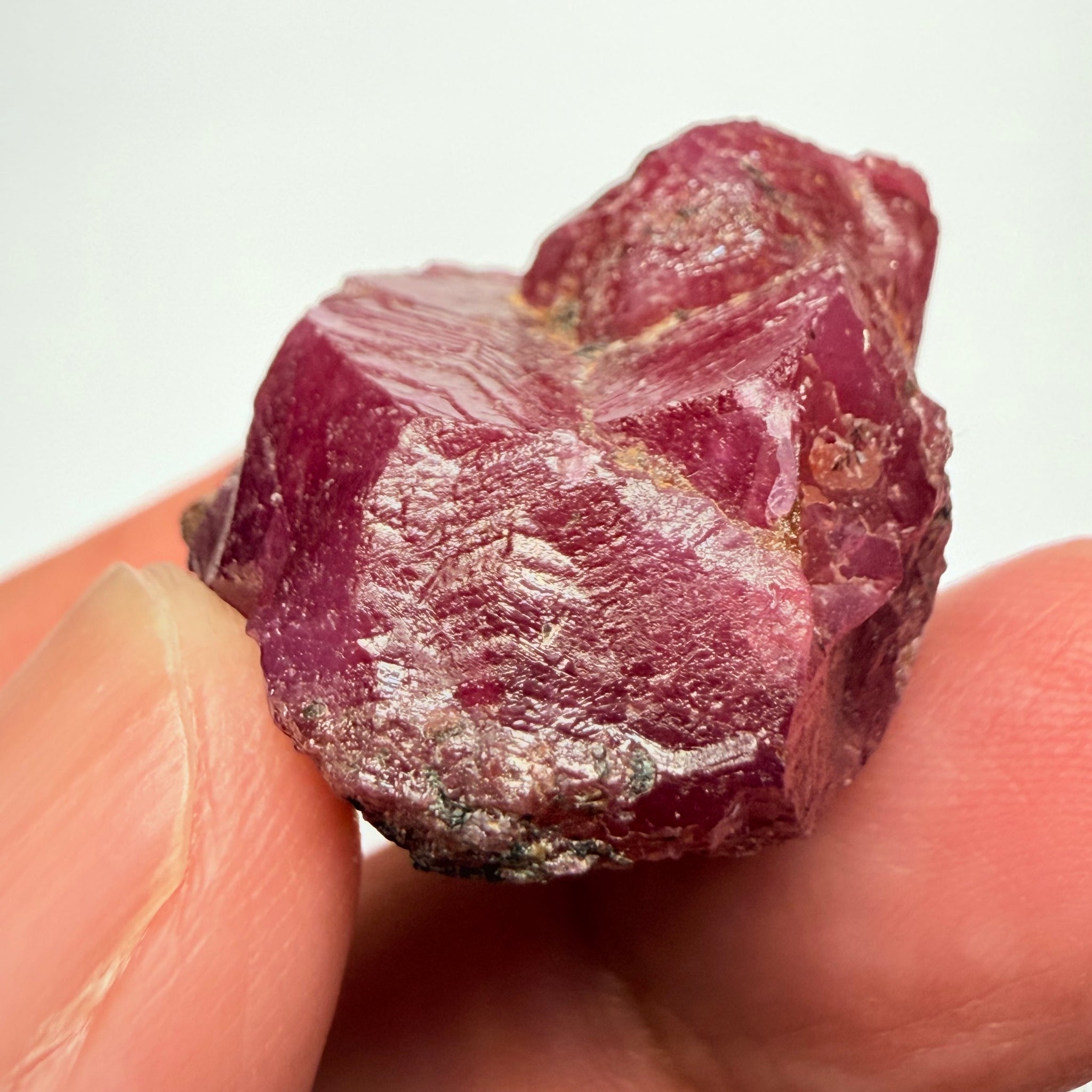 Winza Ruby Crystal, still has part of its matrix on it, 108.62ct, Winza, Tanzania, Untreated Unheated