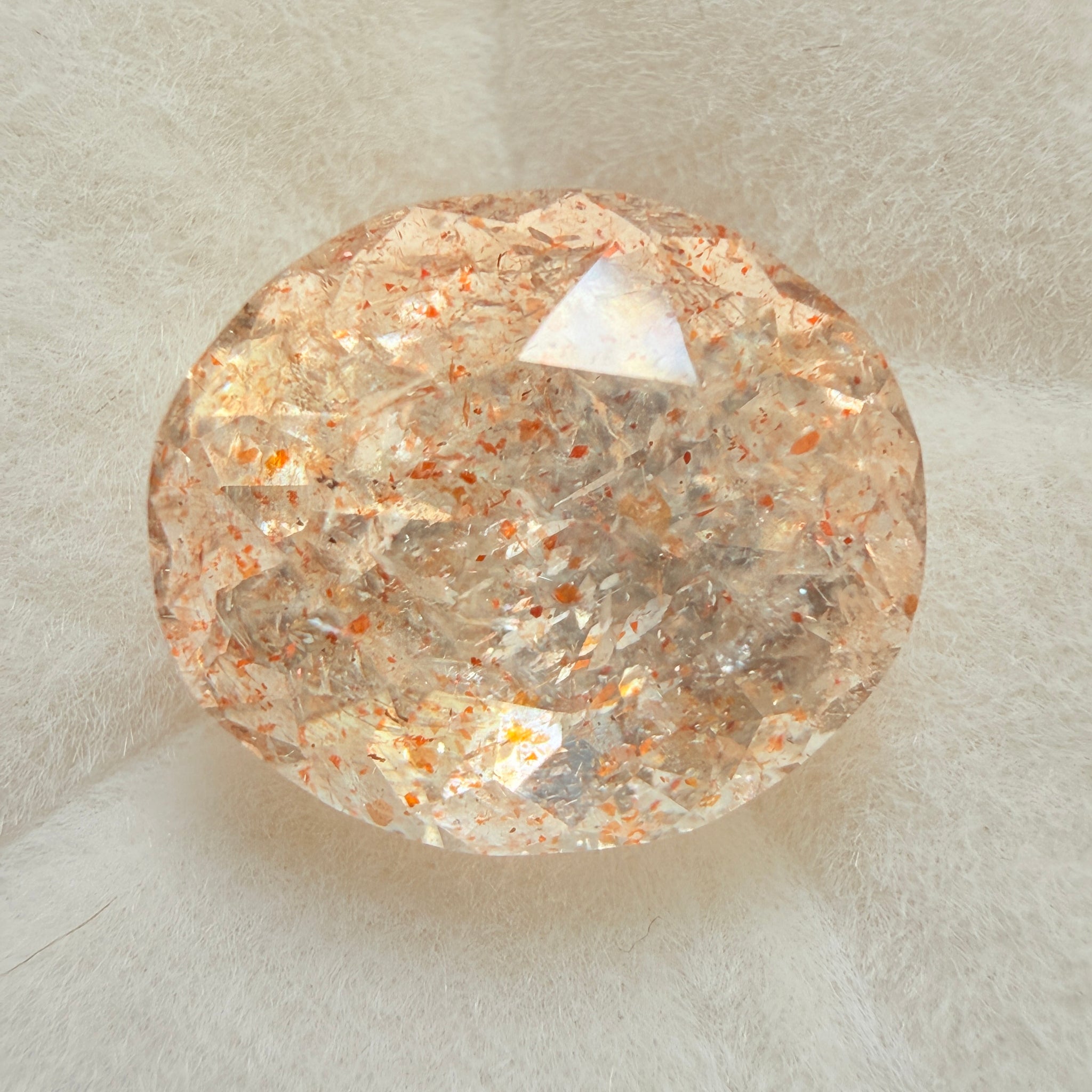 Confetti Sunstone, 5.02ct, Tanzania, Untreated Unheated