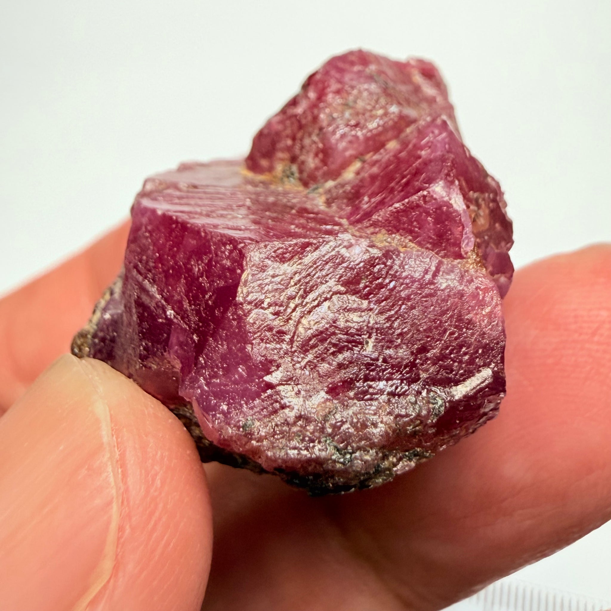 Winza Ruby Crystal, still has part of its matrix on it, 108.62ct, Winza, Tanzania, Untreated Unheated