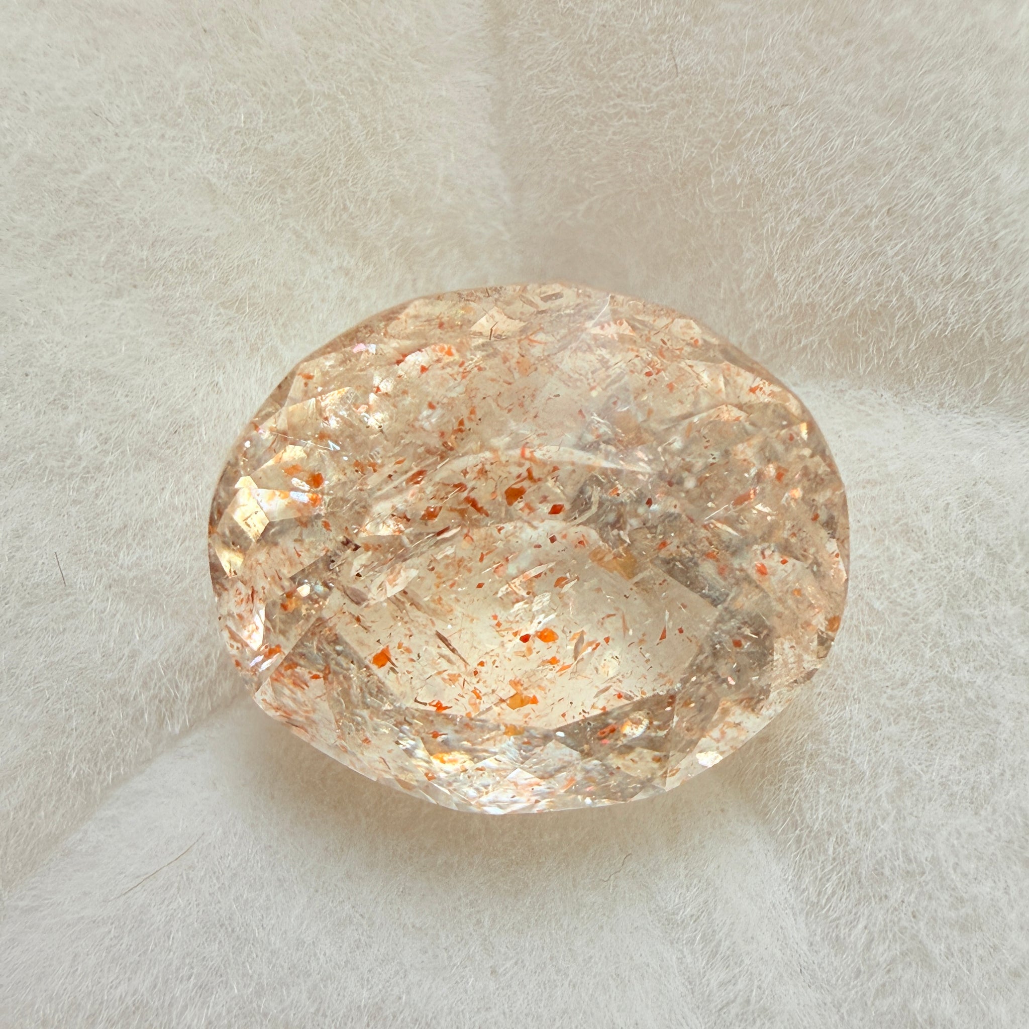 Confetti Sunstone, 5.02ct, Tanzania, Untreated Unheated