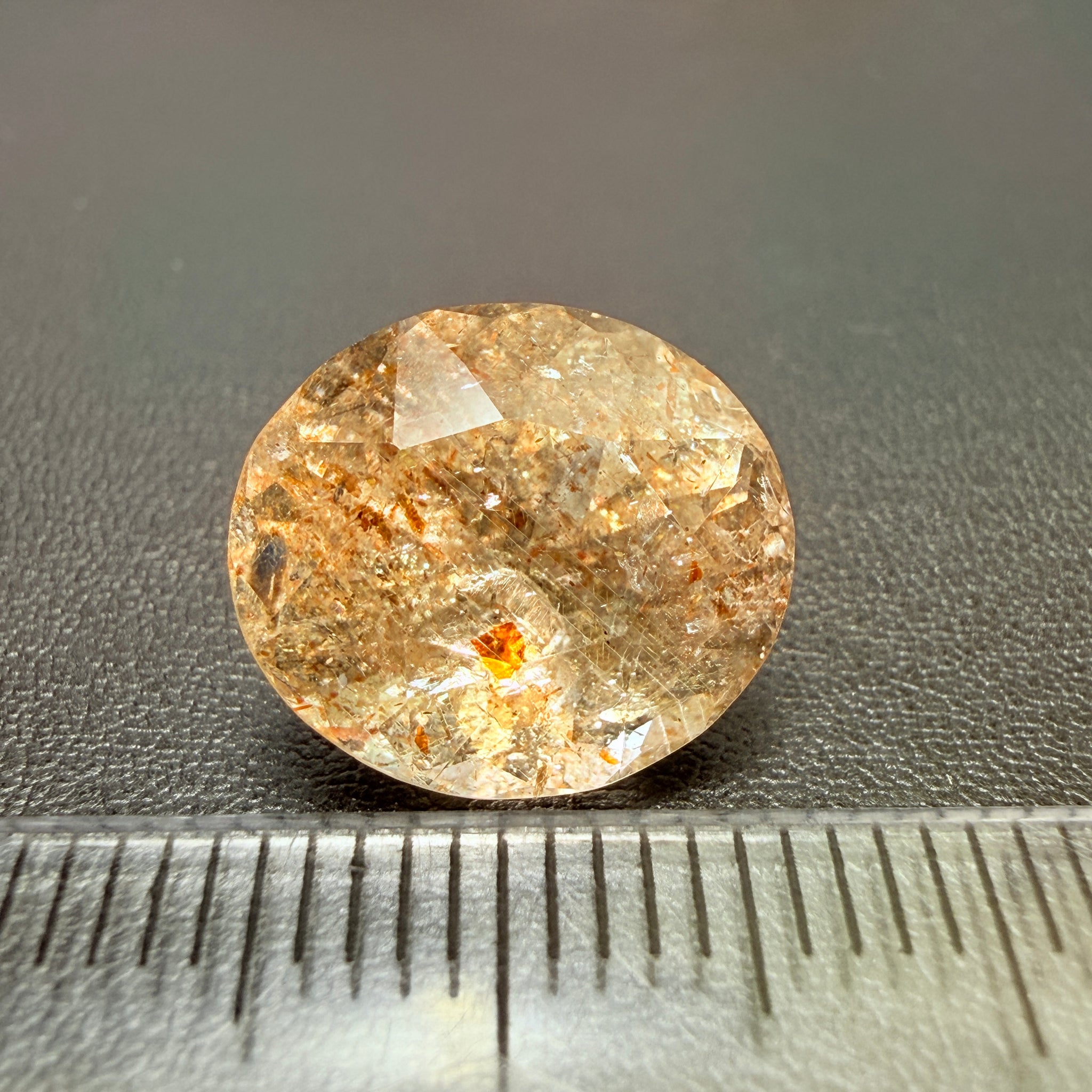 Confetti Sunstone, 6.70ct, Tanzania, Untreated Unheated