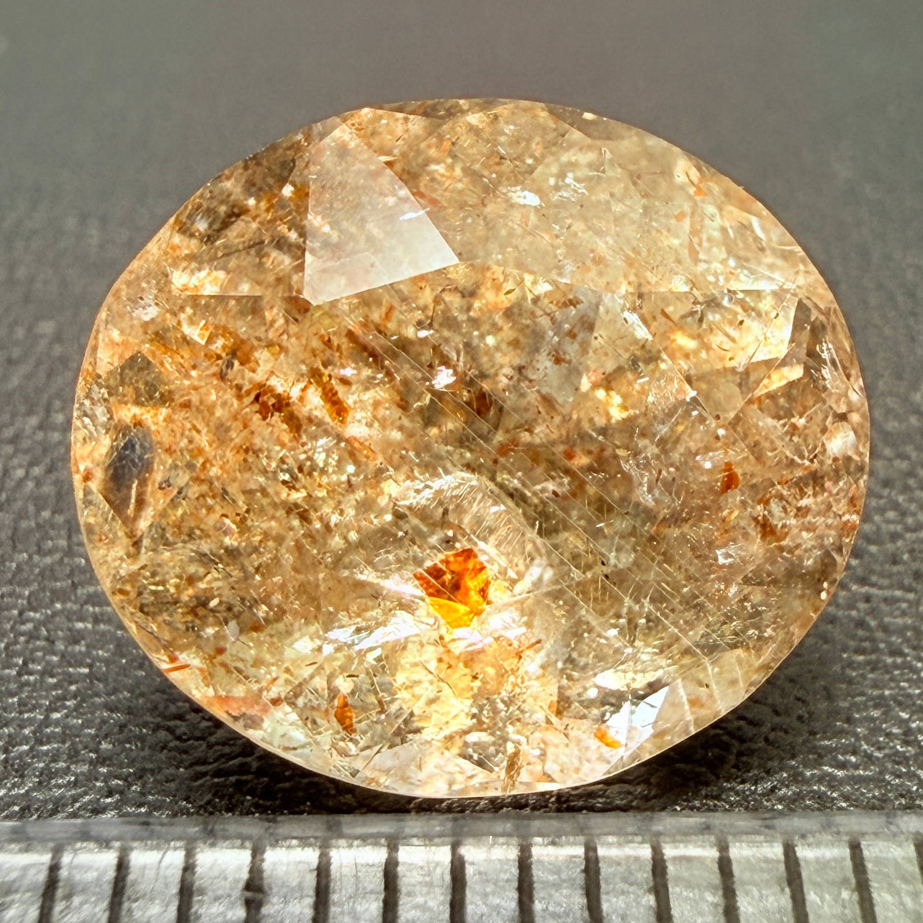 Confetti Sunstone, 6.70ct, Tanzania, Untreated Unheated