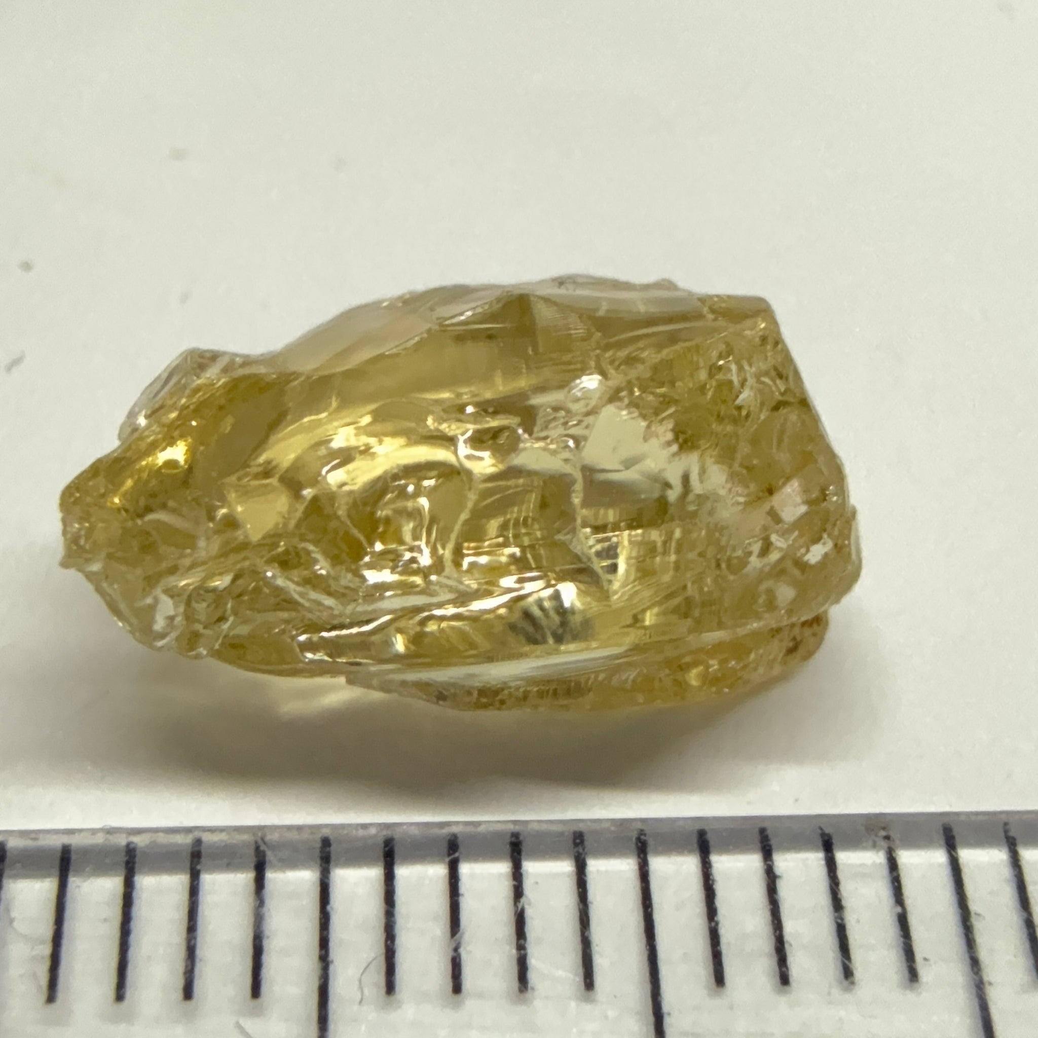 Yellow Tourmaline Crystal, 4.91ct, VVS-IF, Tanzania, Untreated Unheated. 12 x 7 x 6mm