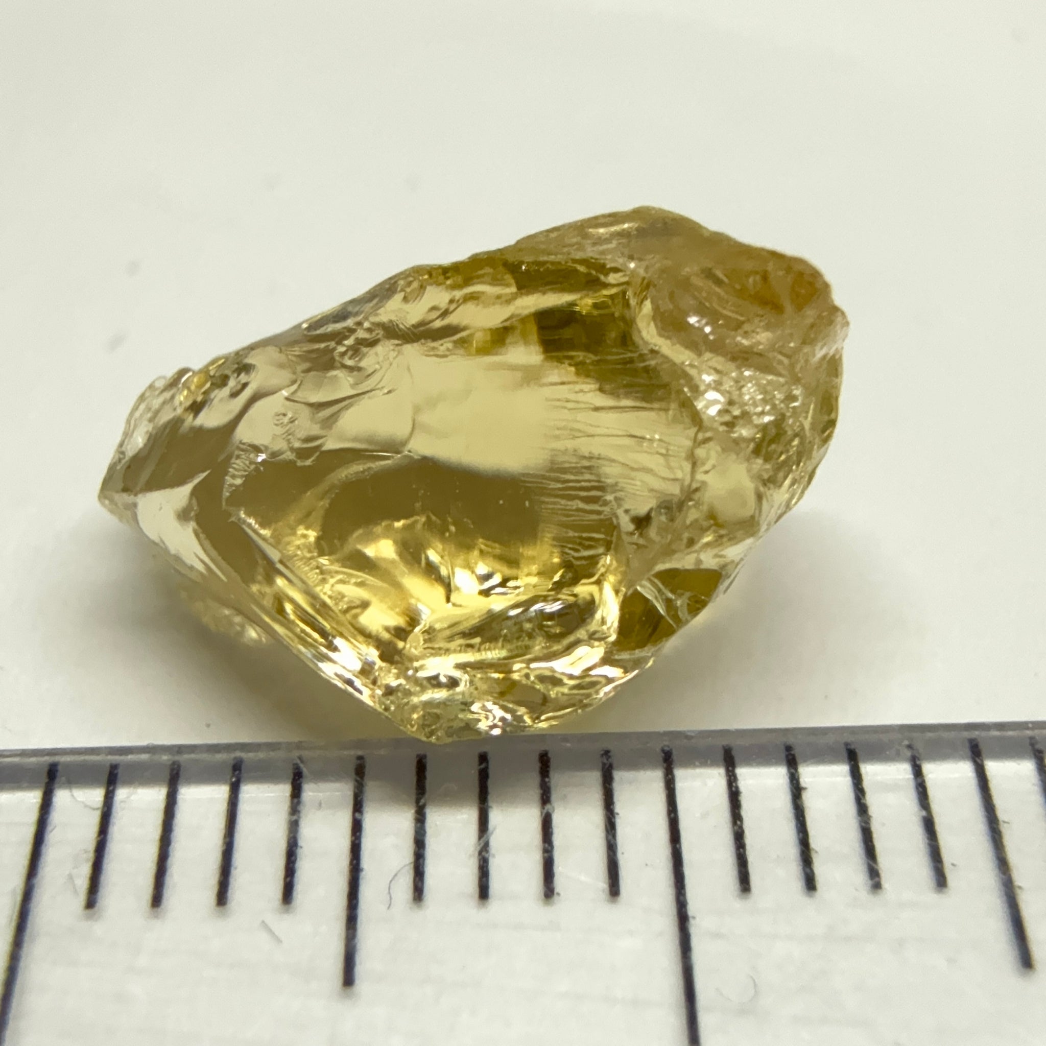 Yellow Tourmaline Crystal, 4.91ct, VVS-IF, Tanzania, Untreated Unheated. 12 x 7 x 6mm