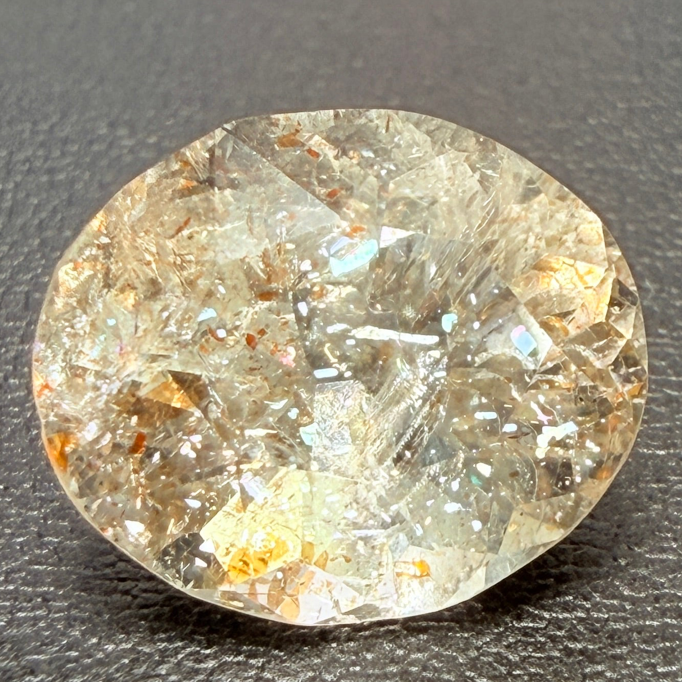 Confetti Sunstone, 3.70ct, Tanzania, Untreated Unheated
