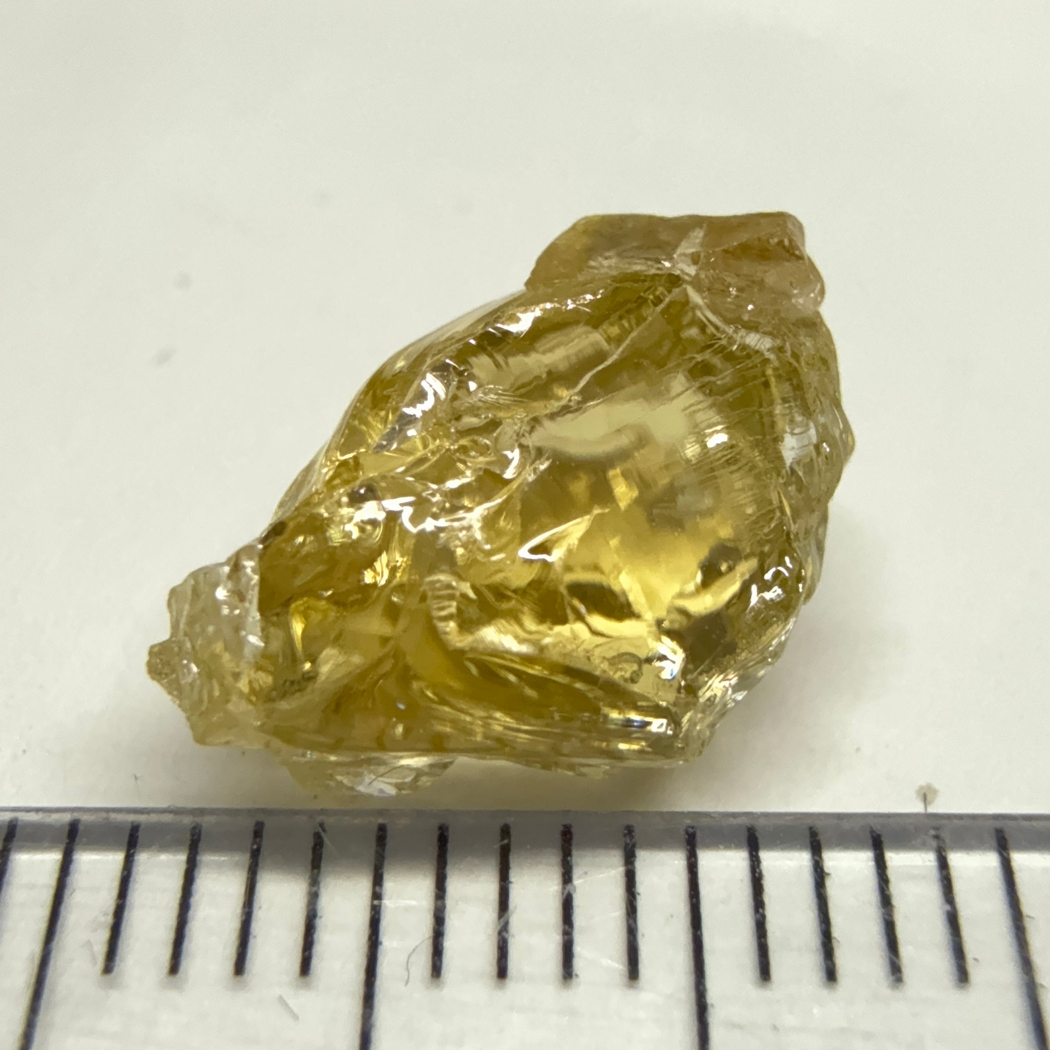 Yellow Tourmaline Crystal, 4.91ct, VVS-IF, Tanzania, Untreated Unheated. 12 x 7 x 6mm