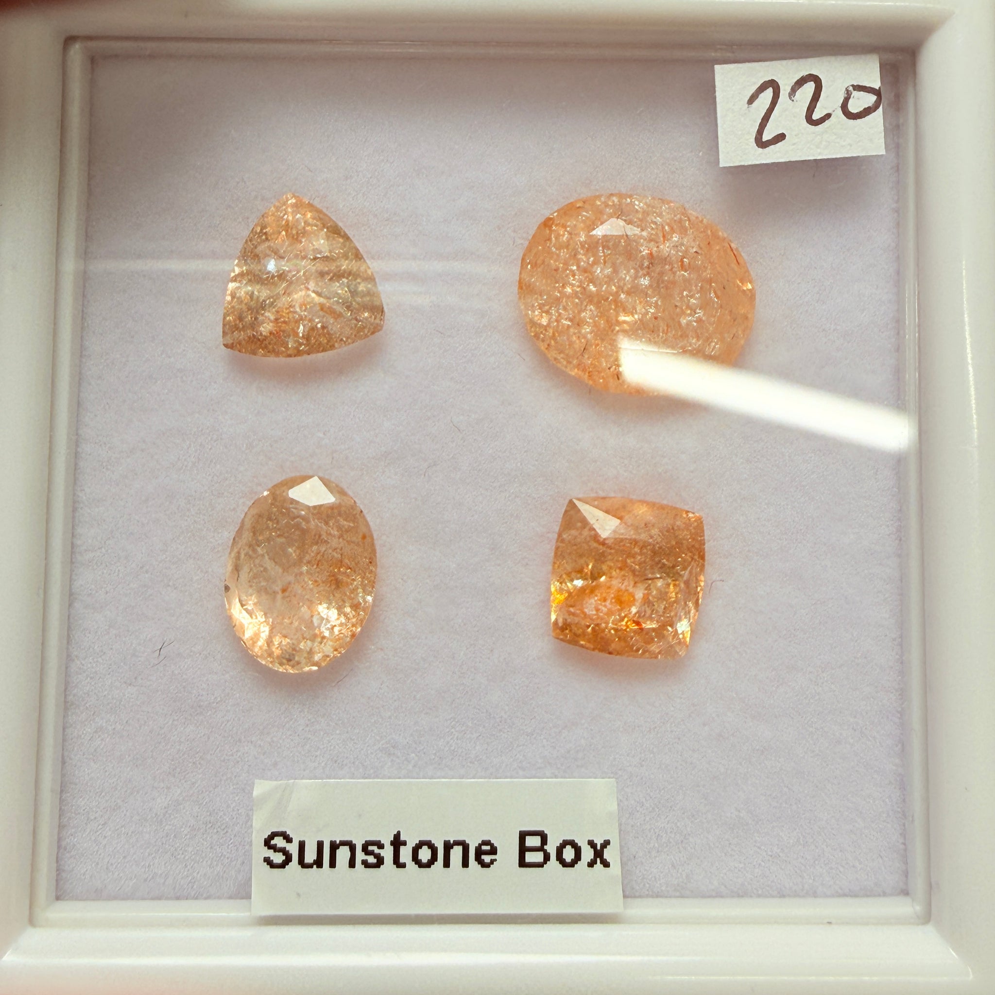 Confetti Sunstone Box, Tanzania, Untreated Unheated