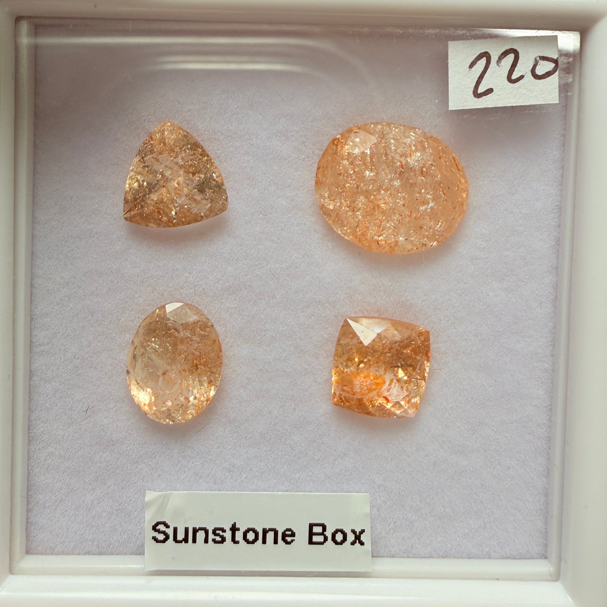 Confetti Sunstone Box, Tanzania, Untreated Unheated