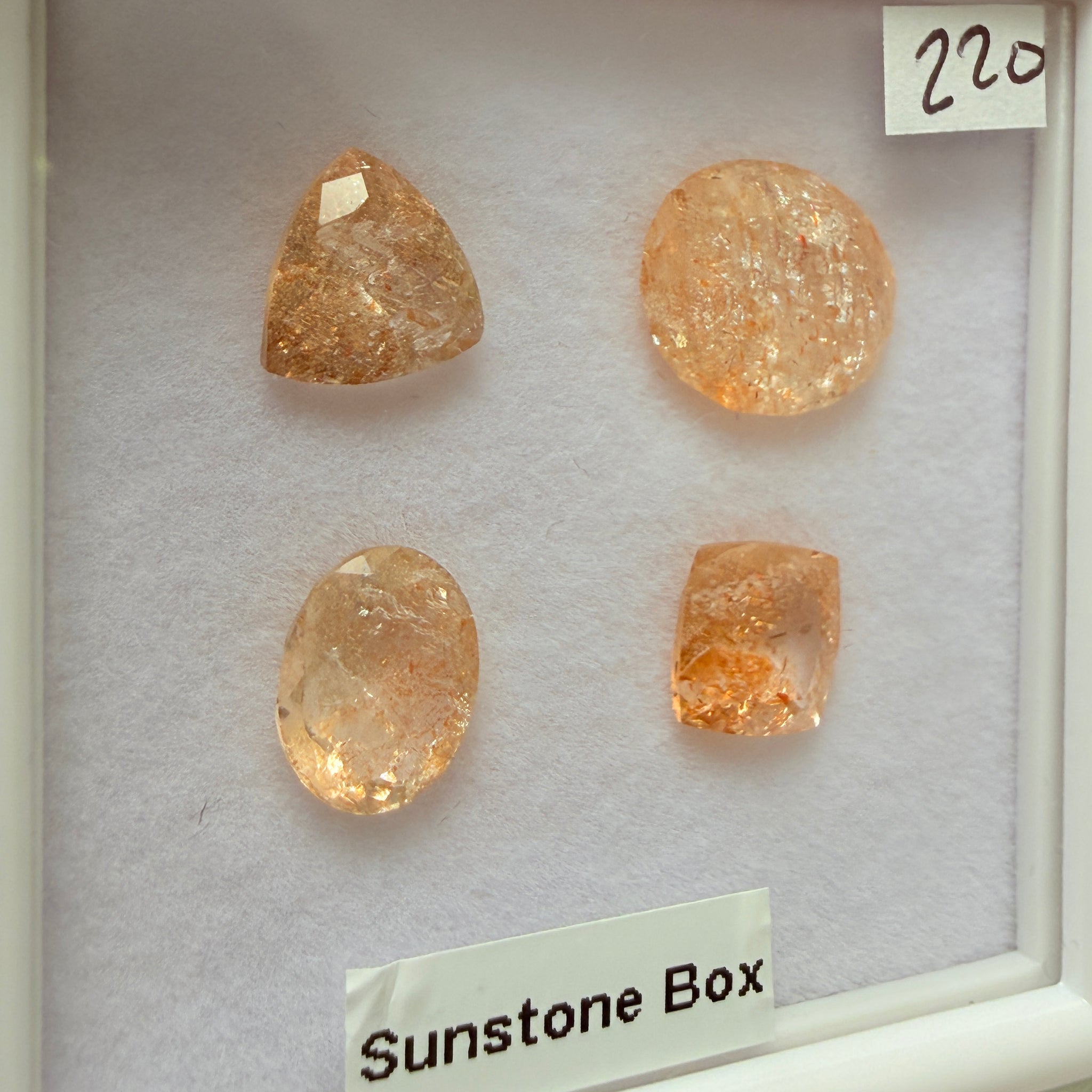 Confetti Sunstone Box, Tanzania, Untreated Unheated