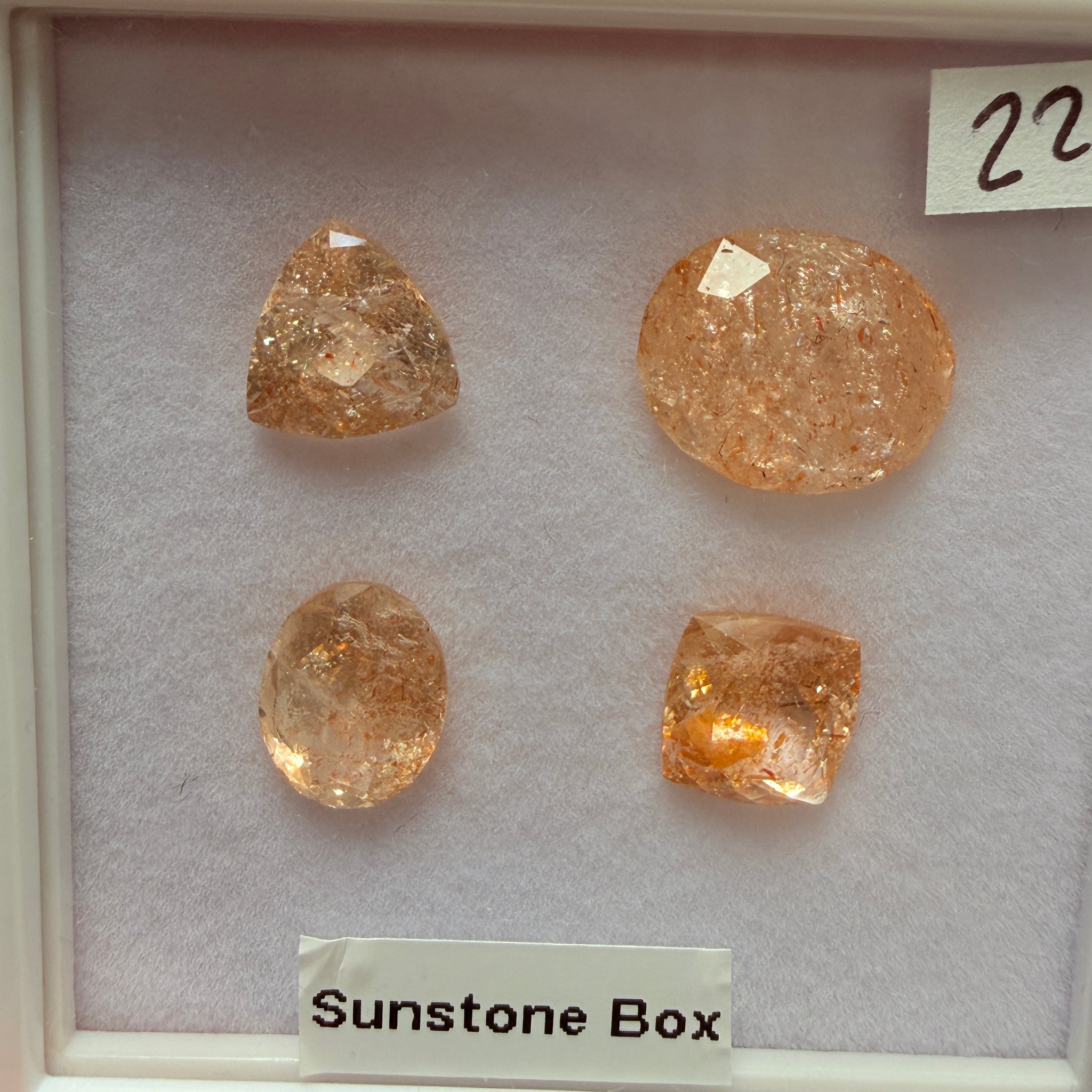 Confetti Sunstone Box, Tanzania, Untreated Unheated