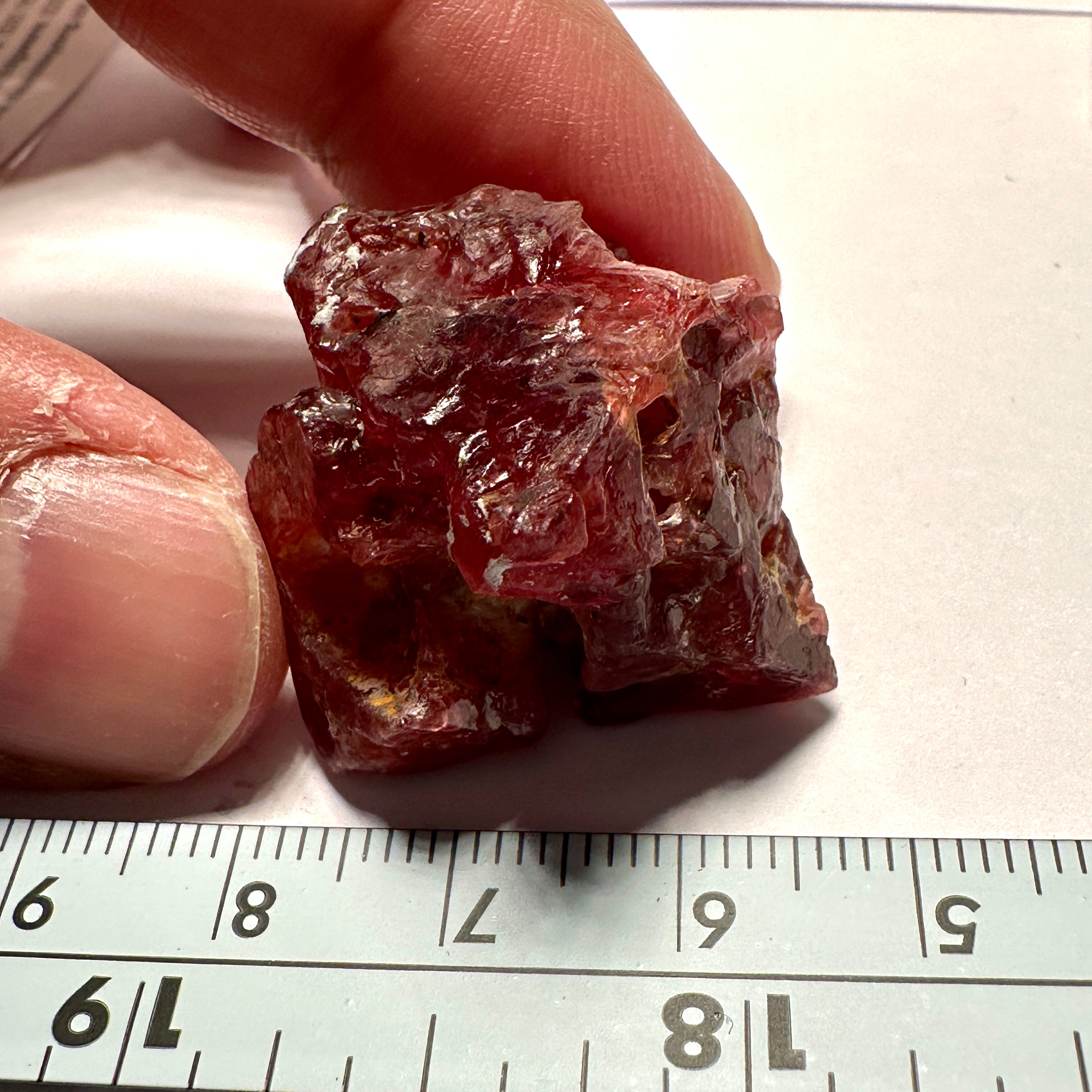 94.21ct Mahenge Spinel Crystal, Mahenge, Tanzania, Untreated Unheated. 29 x 23.9 x 24 mm
