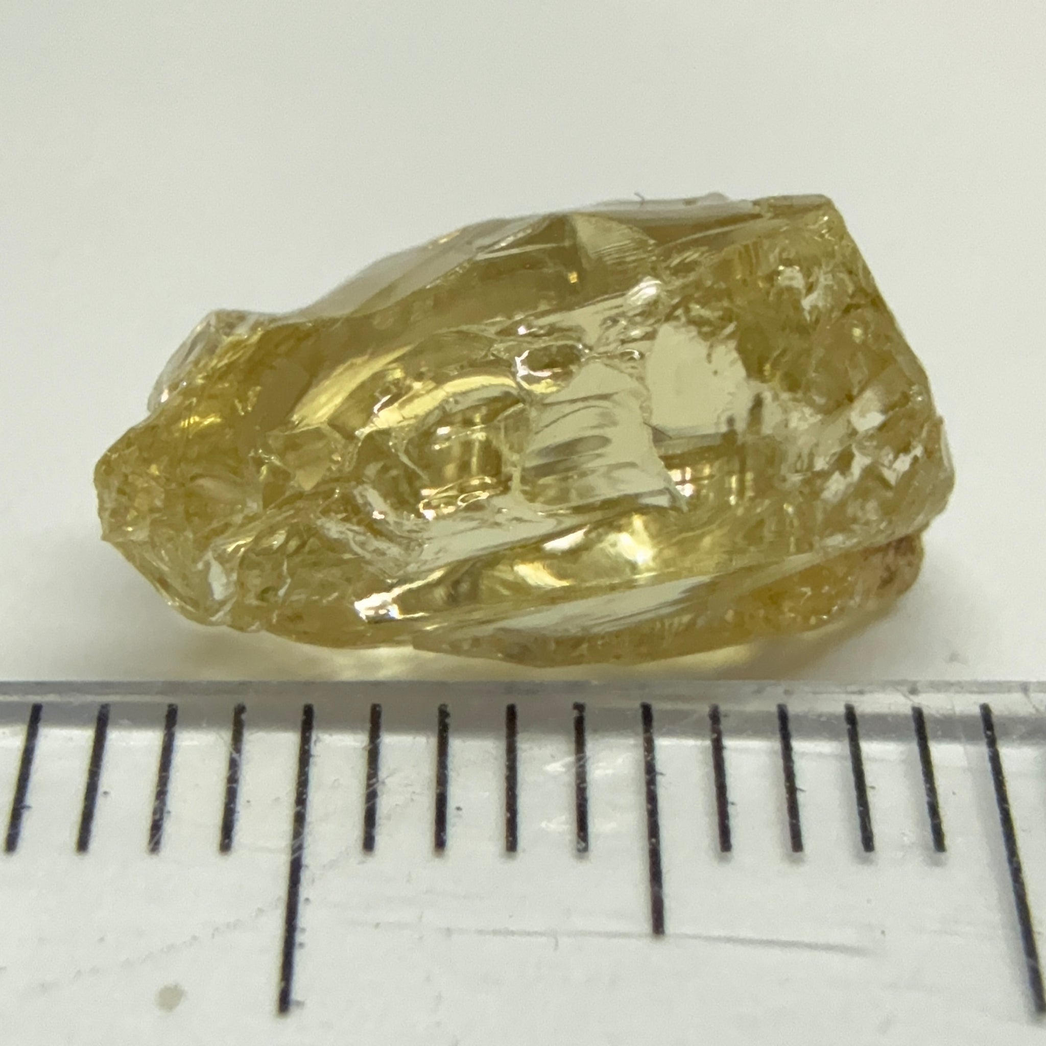 Yellow Tourmaline Crystal, 4.91ct, VVS-IF, Tanzania, Untreated Unheated. 12 x 7 x 6mm