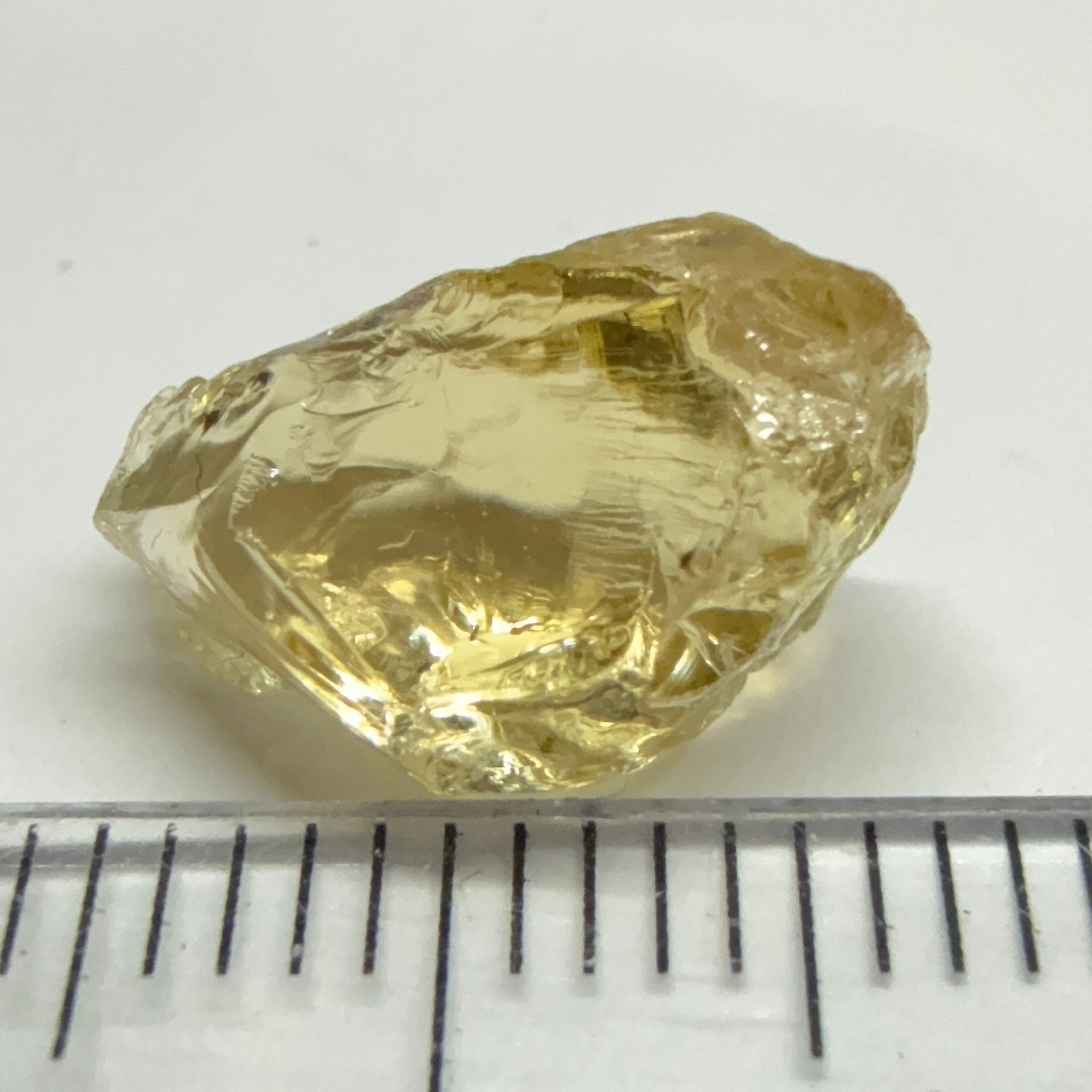 Yellow Tourmaline Crystal, 4.91ct, VVS-IF, Tanzania, Untreated Unheated. 12 x 7 x 6mm