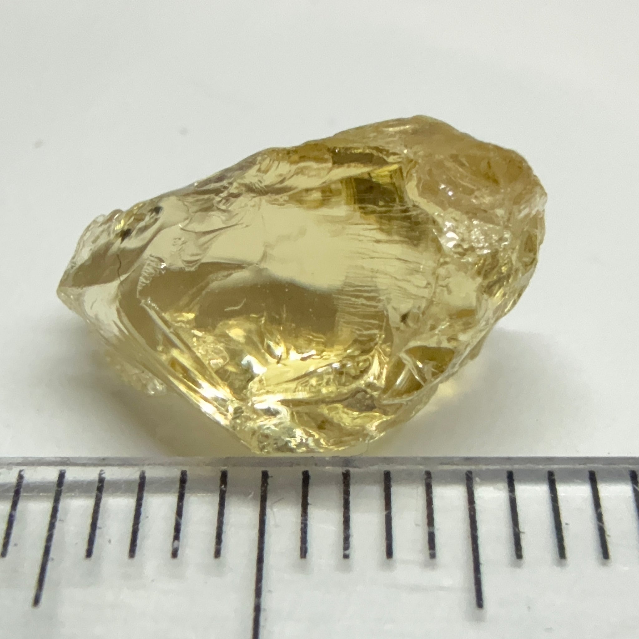 Yellow Tourmaline Crystal, 4.91ct, VVS-IF, Tanzania, Untreated Unheated. 12 x 7 x 6mm