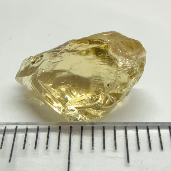 Yellow Tourmaline Crystal, 4.91ct, VVS-IF, Tanzania, Untreated Unheated. 12 x 7 x 6mm
