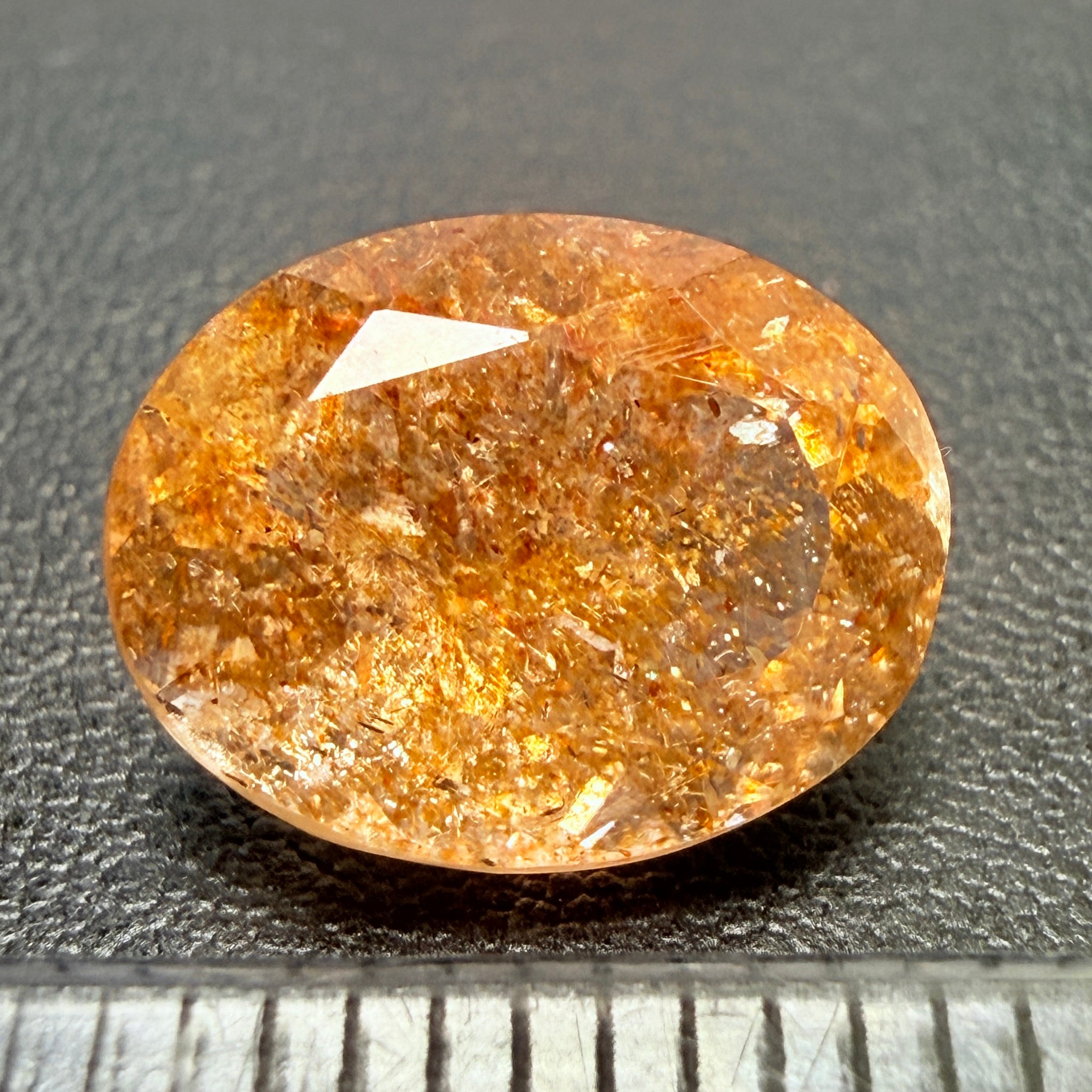 Confetti Sunstone, 3.80ct, Tanzania, Untreated Unheated