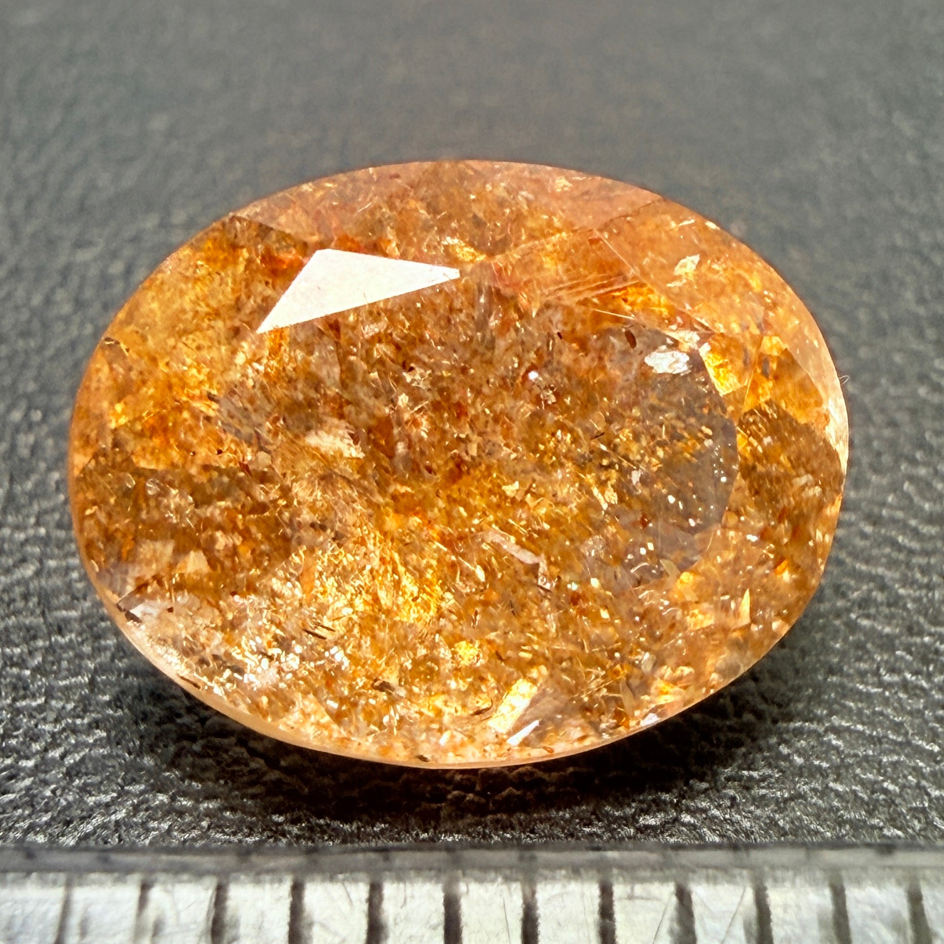 Confetti Sunstone, 3.80ct, Tanzania, Untreated Unheated