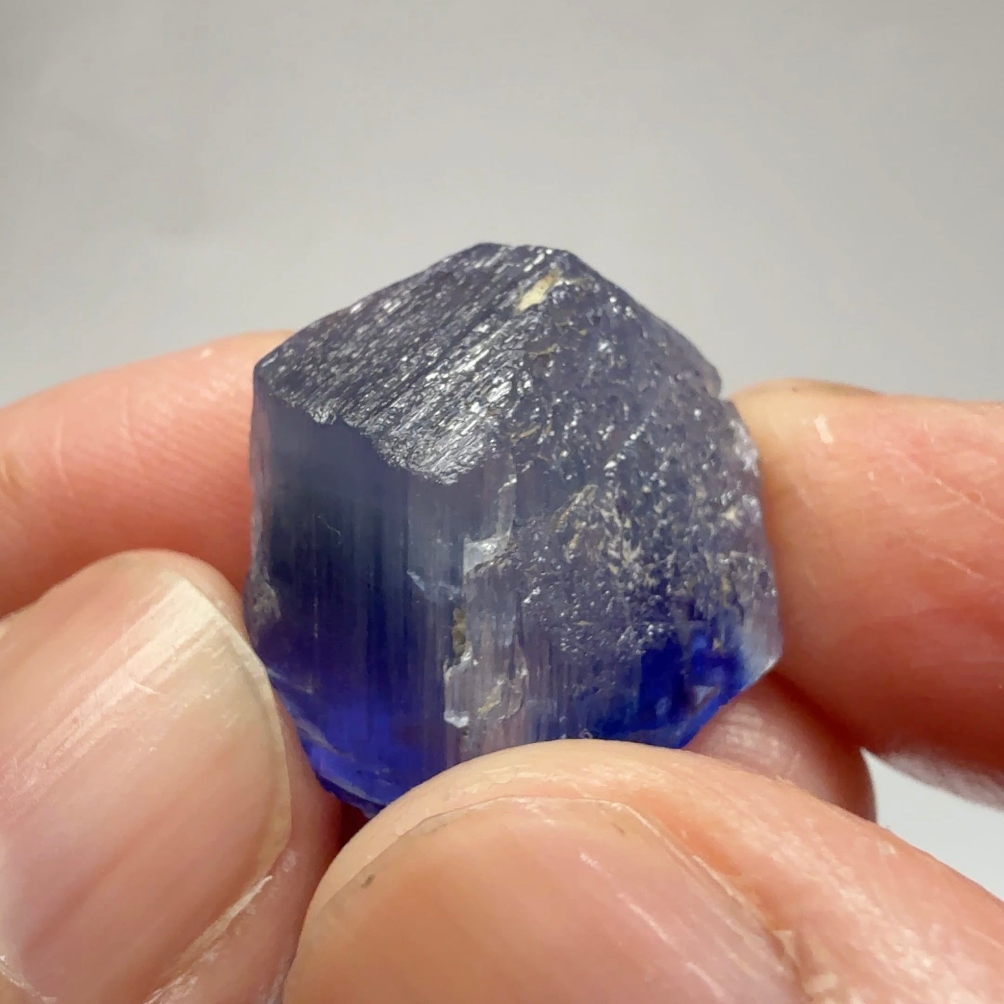 Tanzanite Crystal, 34.89ct, Tanzania, Gently Heated, 20.20 x 16.20 x 15.80mm