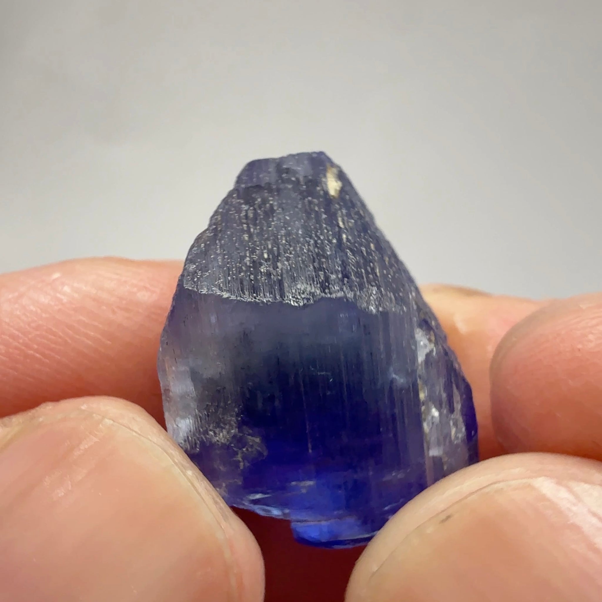 Tanzanite Crystal, 34.89ct, Tanzania, Gently Heated, 20.20 x 16.20 x 15.80mm