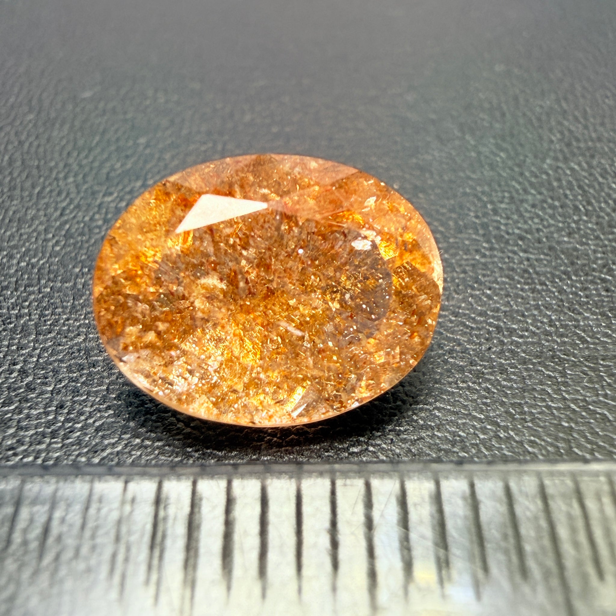 Confetti Sunstone, 3.80ct, Tanzania, Untreated Unheated