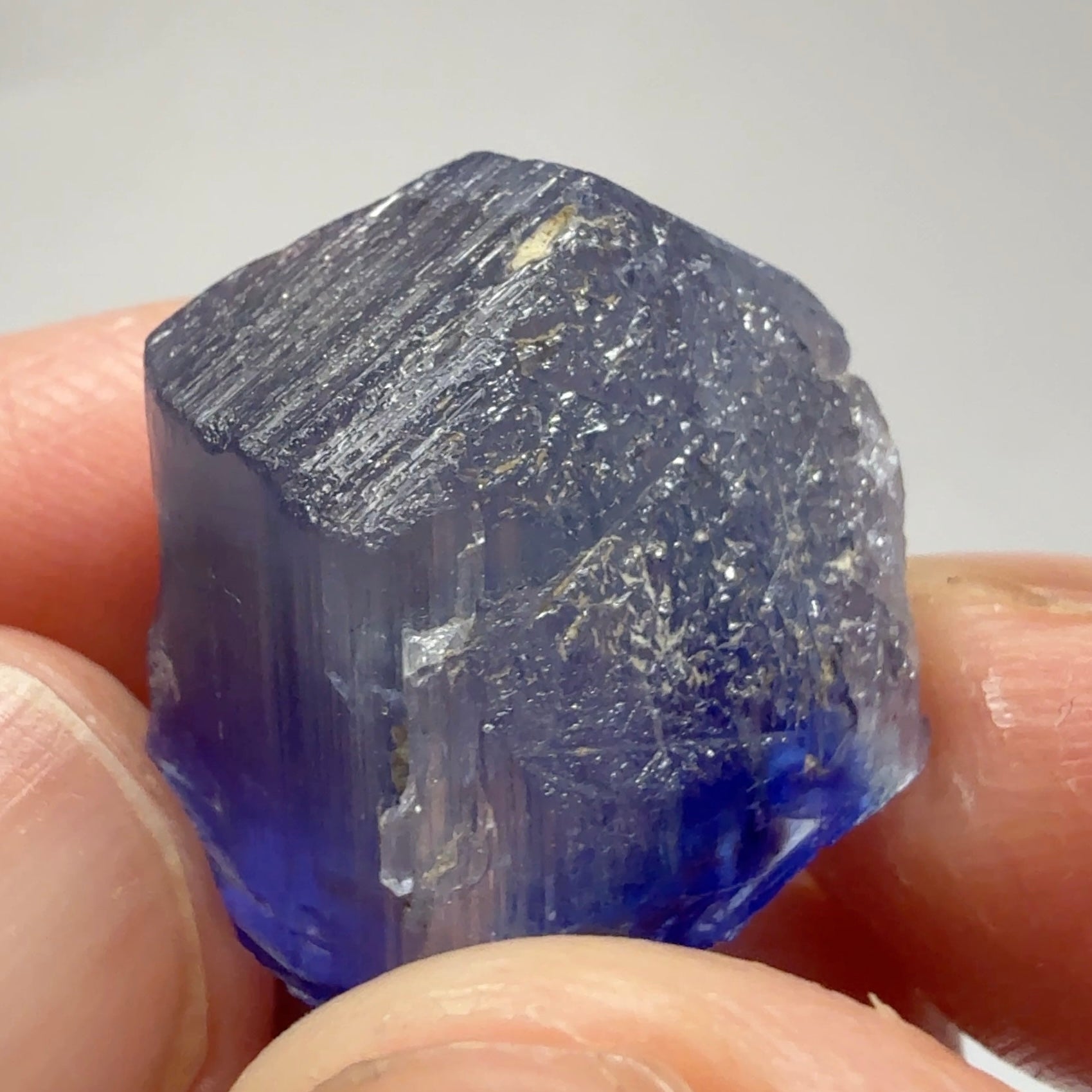 Tanzanite Crystal, 34.89ct, Tanzania, Gently Heated, 20.20 x 16.20 x 15.80mm