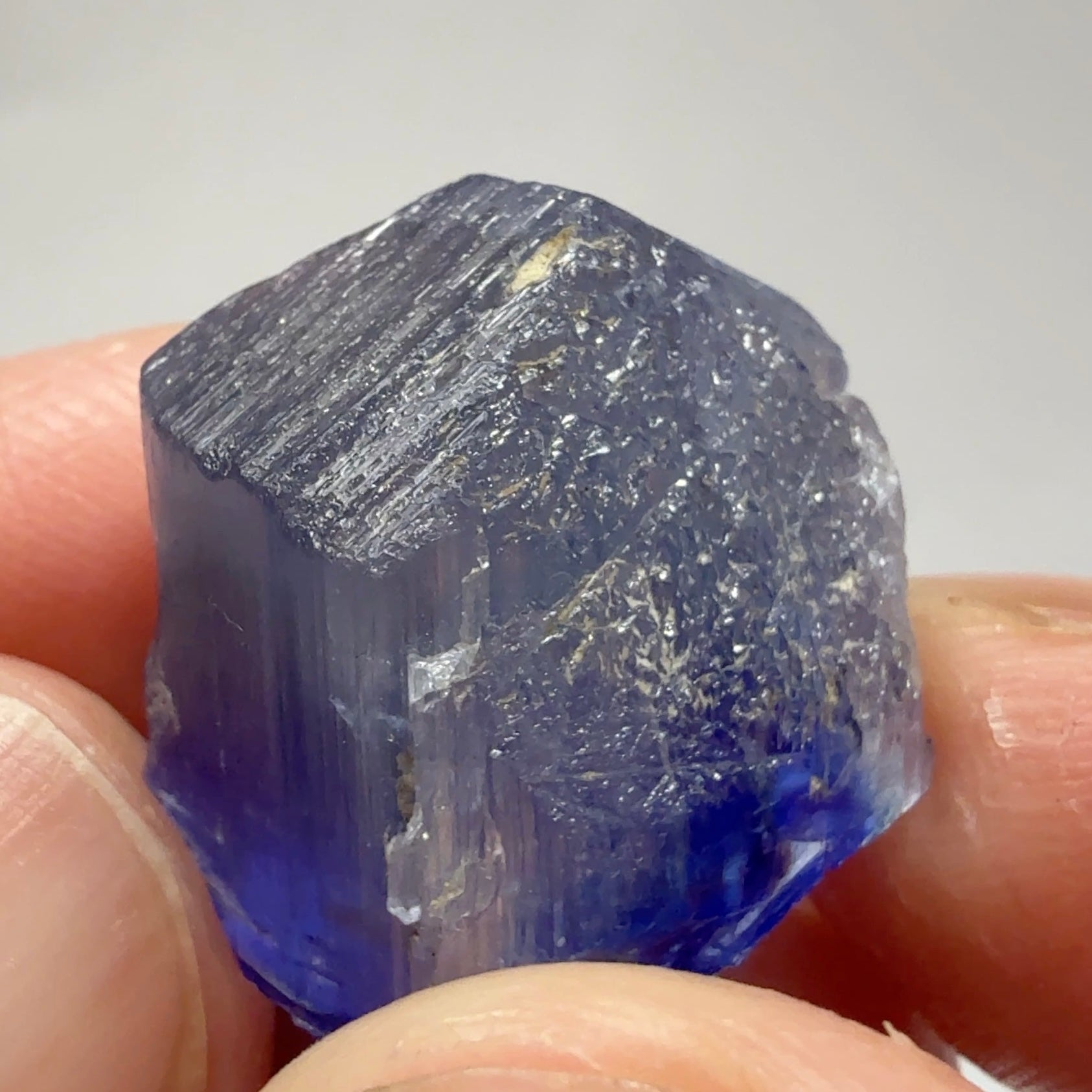 Tanzanite Crystal, 34.89ct, Tanzania, Gently Heated, 20.20 x 16.20 x 15.80mm