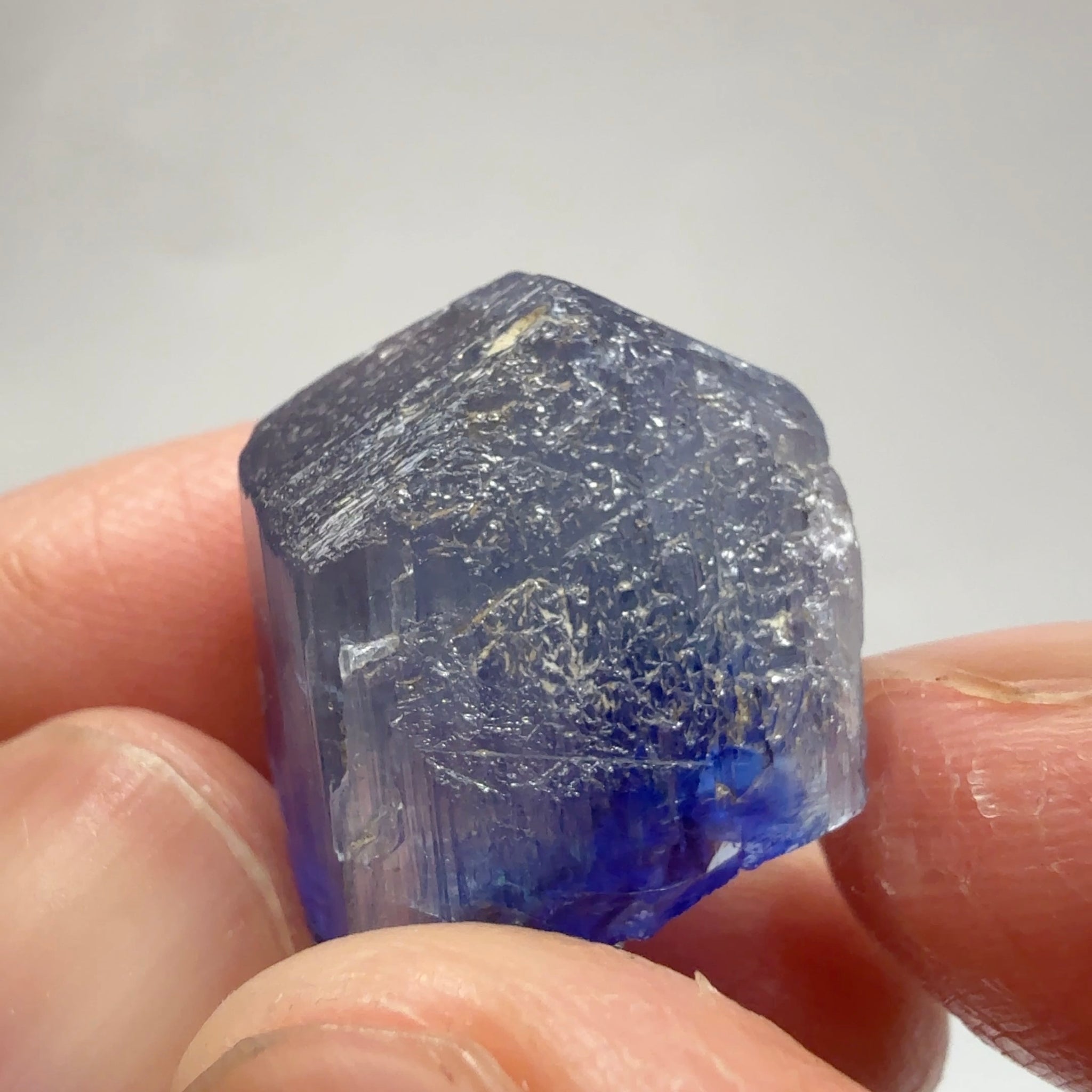 Tanzanite Crystal, 34.89ct, Tanzania, Gently Heated, 20.20 x 16.20 x 15.80mm