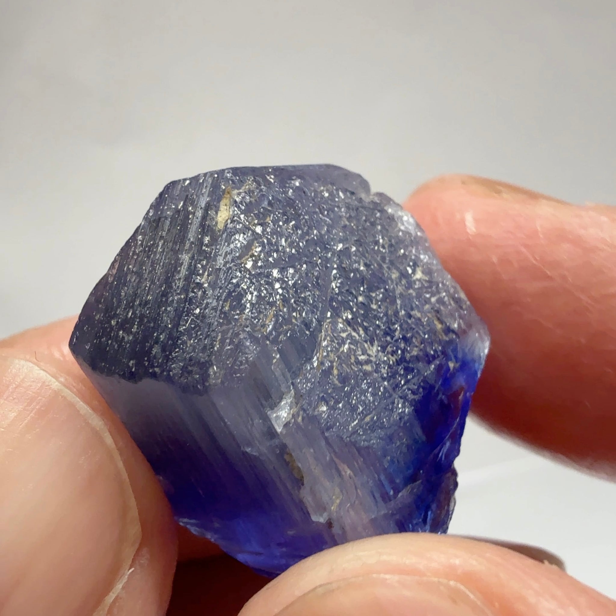 Tanzanite Crystal, 34.89ct, Tanzania, Gently Heated, 20.20 x 16.20 x 15.80mm