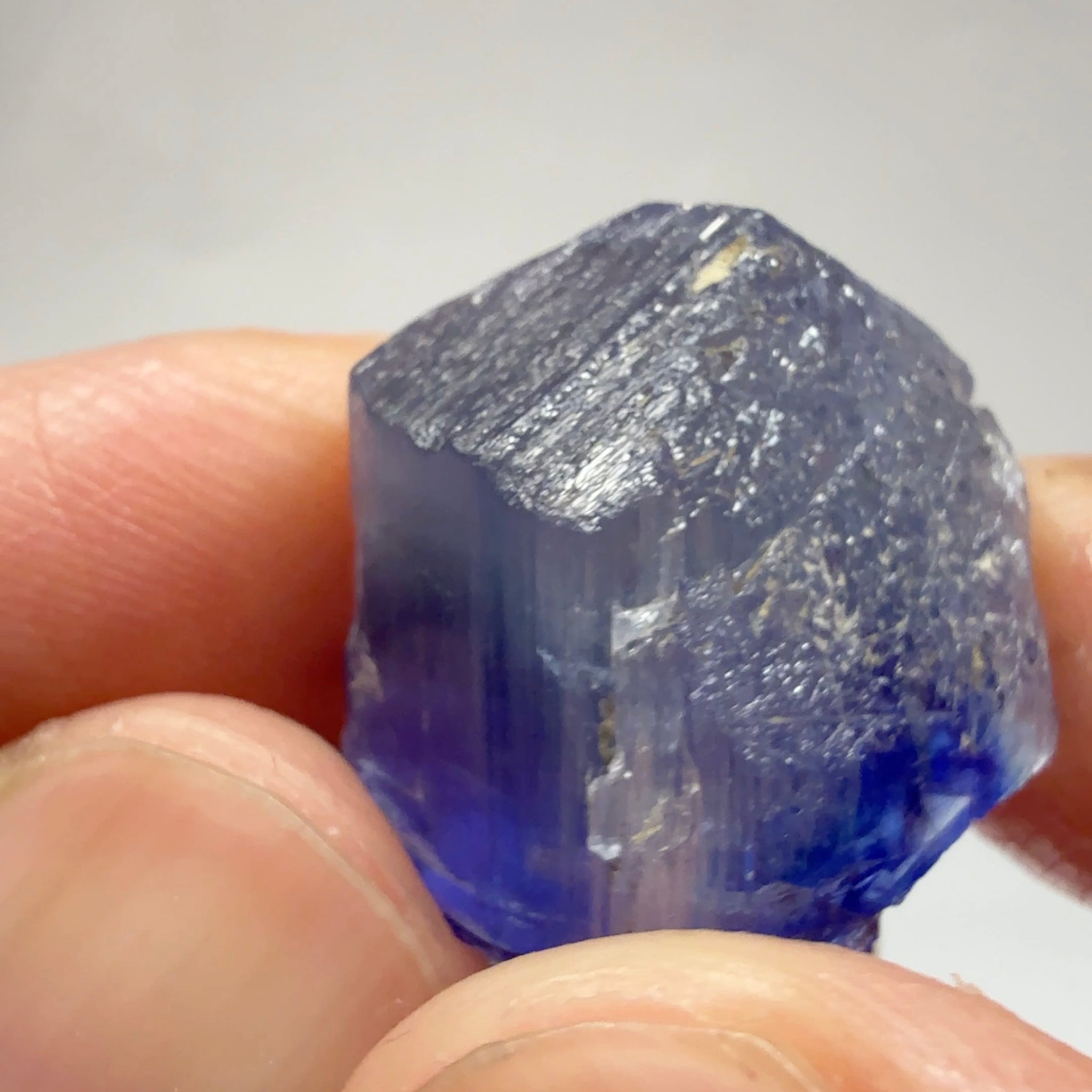 Tanzanite Crystal, 34.89ct, Tanzania, Gently Heated, 20.20 x 16.20 x 15.80mm
