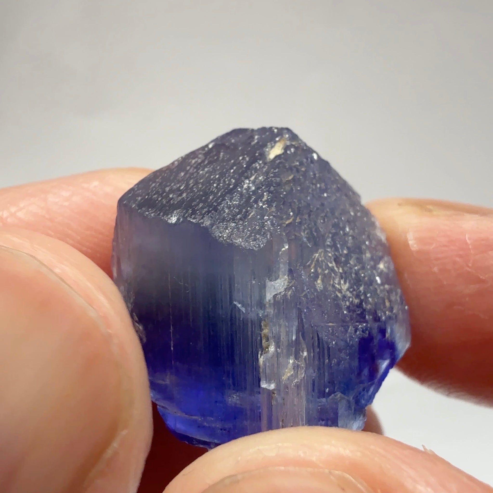 Tanzanite Crystal, 34.89ct, Tanzania, Gently Heated, 20.20 x 16.20 x 15.80mm