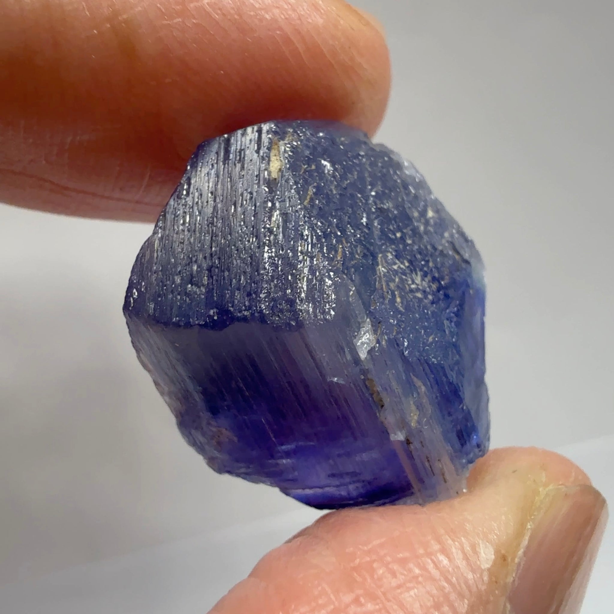 Tanzanite Crystal, 34.89ct, Tanzania, Gently Heated, 20.20 x 16.20 x 15.80mm