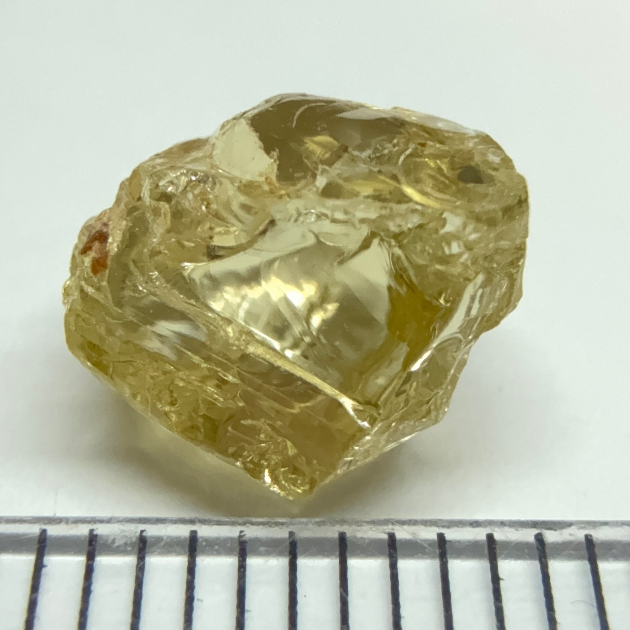 Yellow Tourmaline Crystal, 4.17ct, VVS-IF, Tanzania, Untreated Unheated. 8.5 x 8 x 6mm