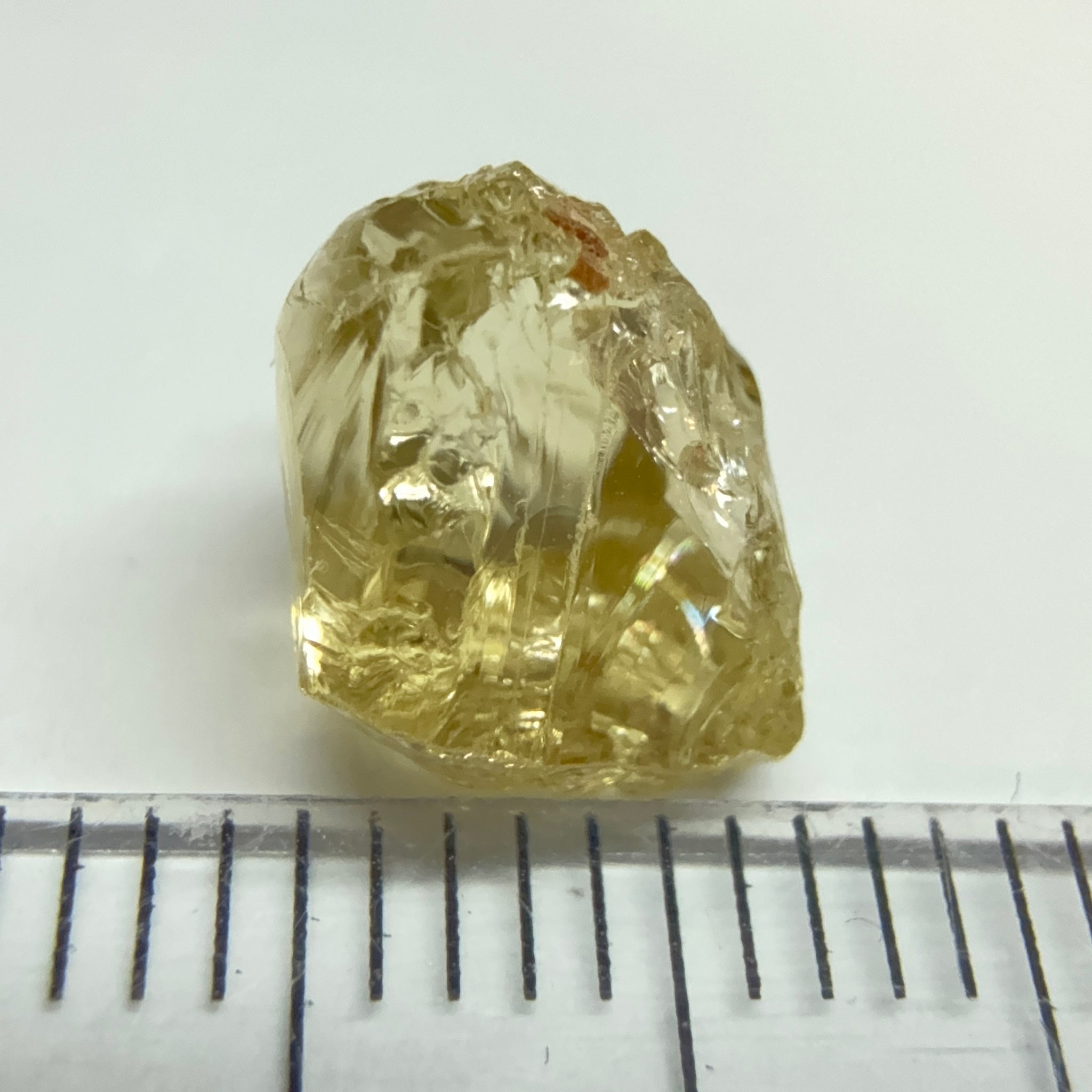 Yellow Tourmaline Crystal, 4.17ct, VVS-IF, Tanzania, Untreated Unheated. 8.5 x 8 x 6mm