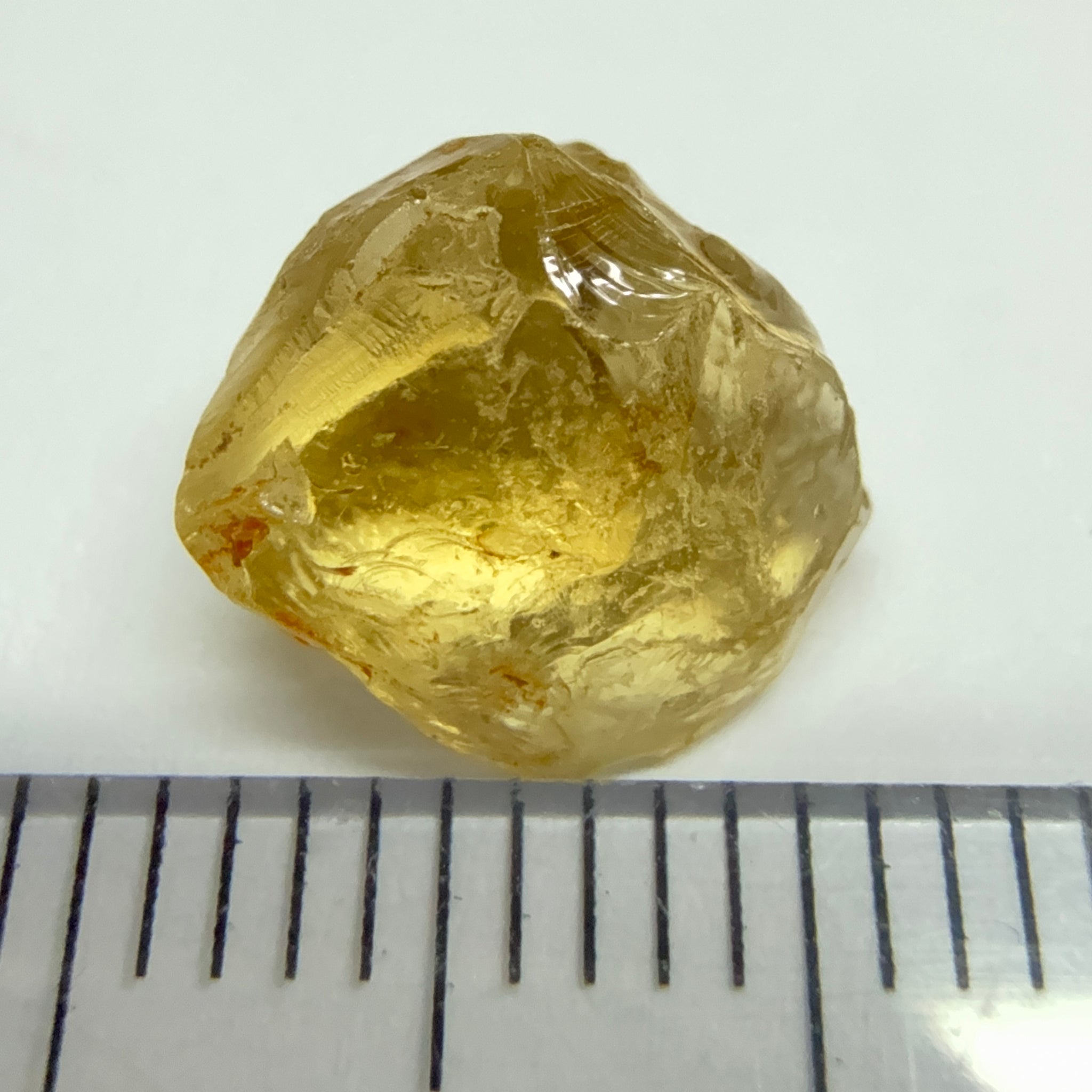 Yellow Tourmaline Crystal, 3.67ct, VVS-IF, Tanzania, Untreated Unheated. 8 x 8 x 6mm