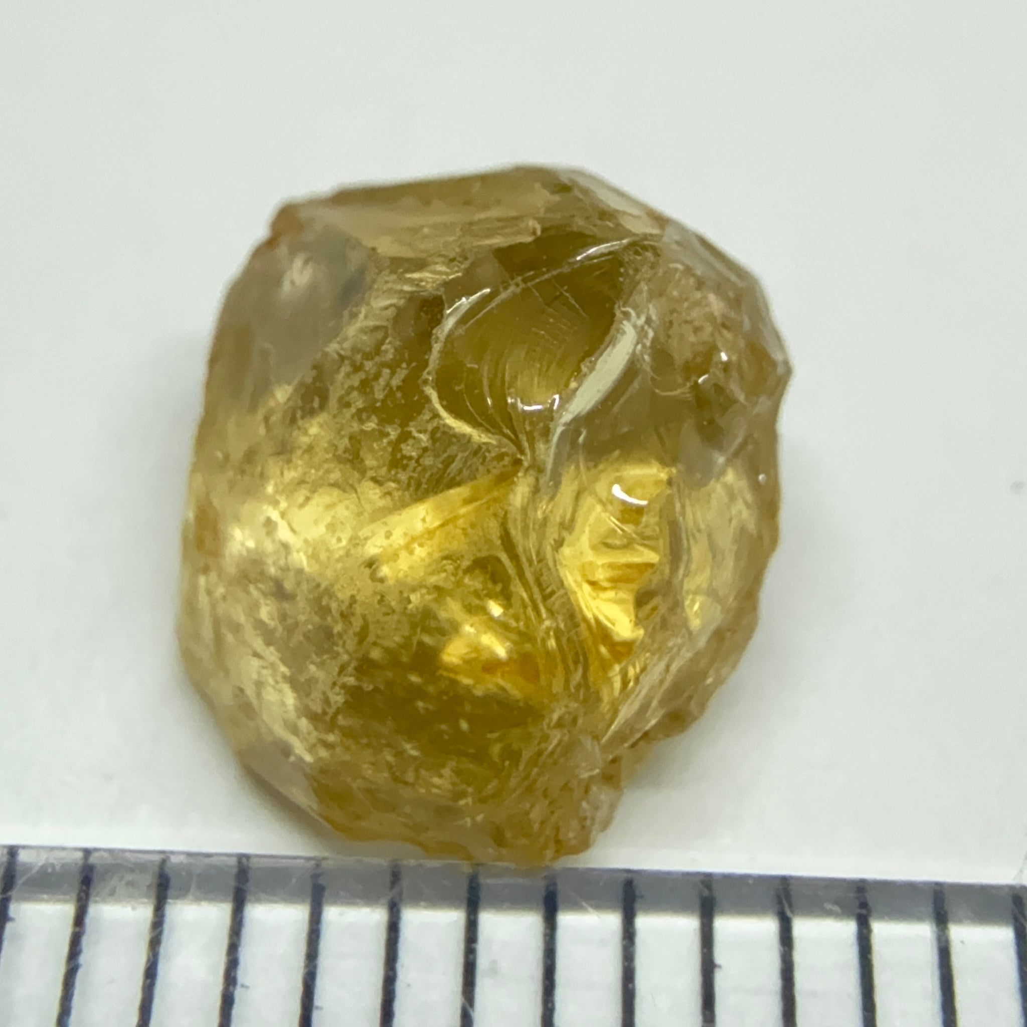 Yellow Tourmaline Crystal, 3.67ct, VVS-IF, Tanzania, Untreated Unheated. 8 x 8 x 6mm