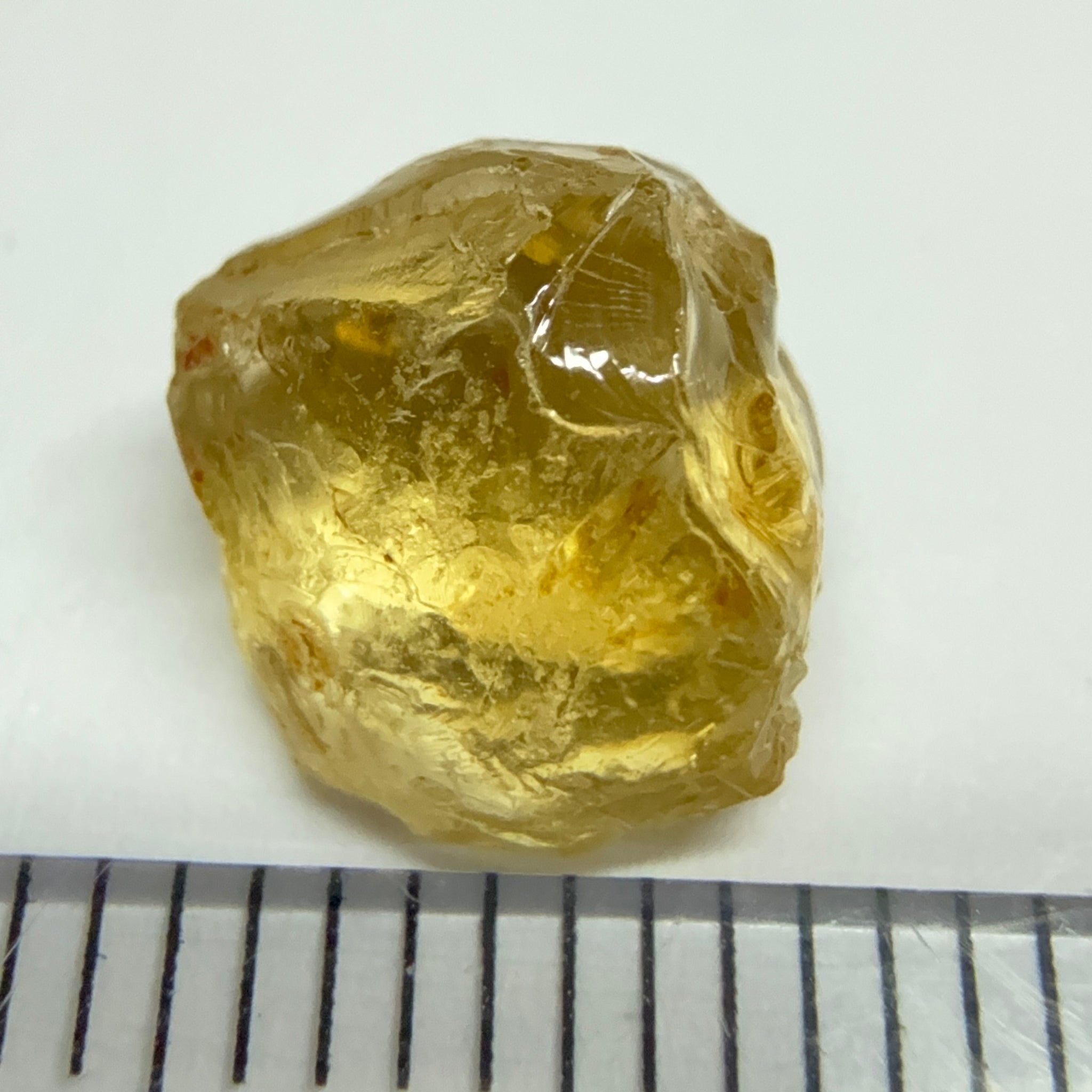 Yellow Tourmaline Crystal, 3.67ct, VVS-IF, Tanzania, Untreated Unheated. 8 x 8 x 6mm