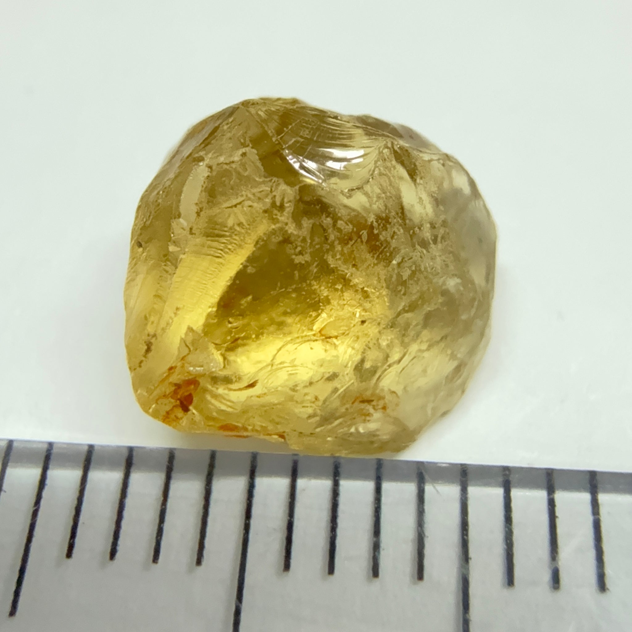 Yellow Tourmaline Crystal, 3.67ct, VVS-IF, Tanzania, Untreated Unheated. 8 x 8 x 6mm